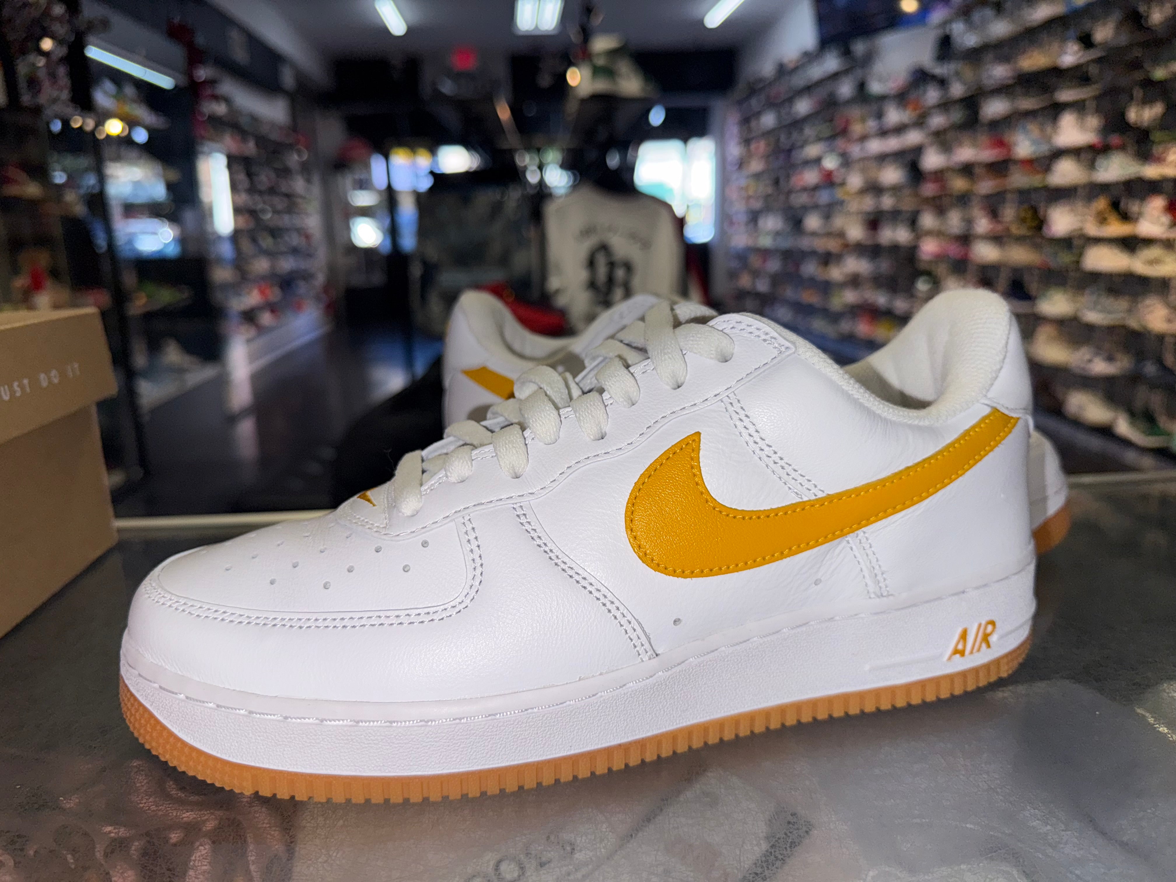 Size 10 Air Force 1 Color of the Month "University Gold"