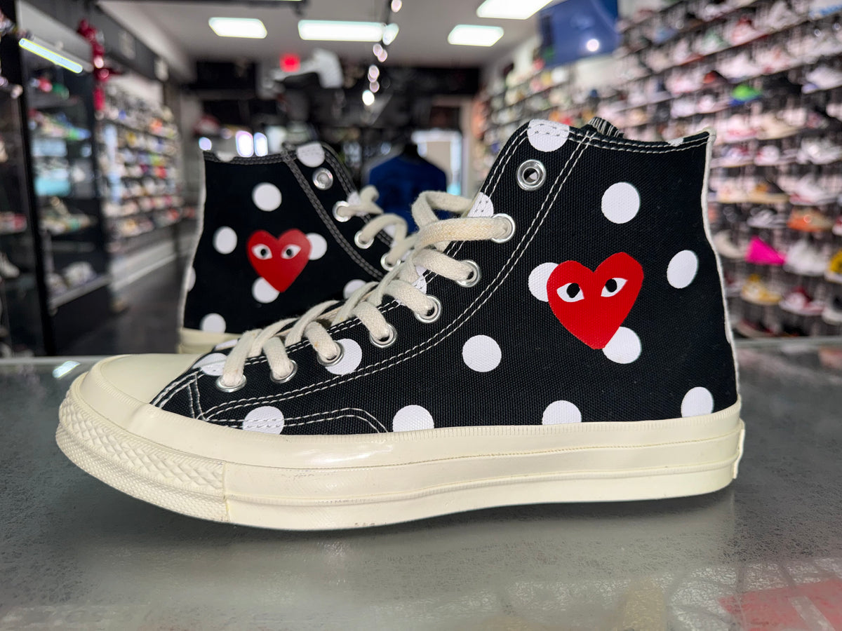 Size 8 Converse All Star Hi Comme De Garçon “Polka Dot”