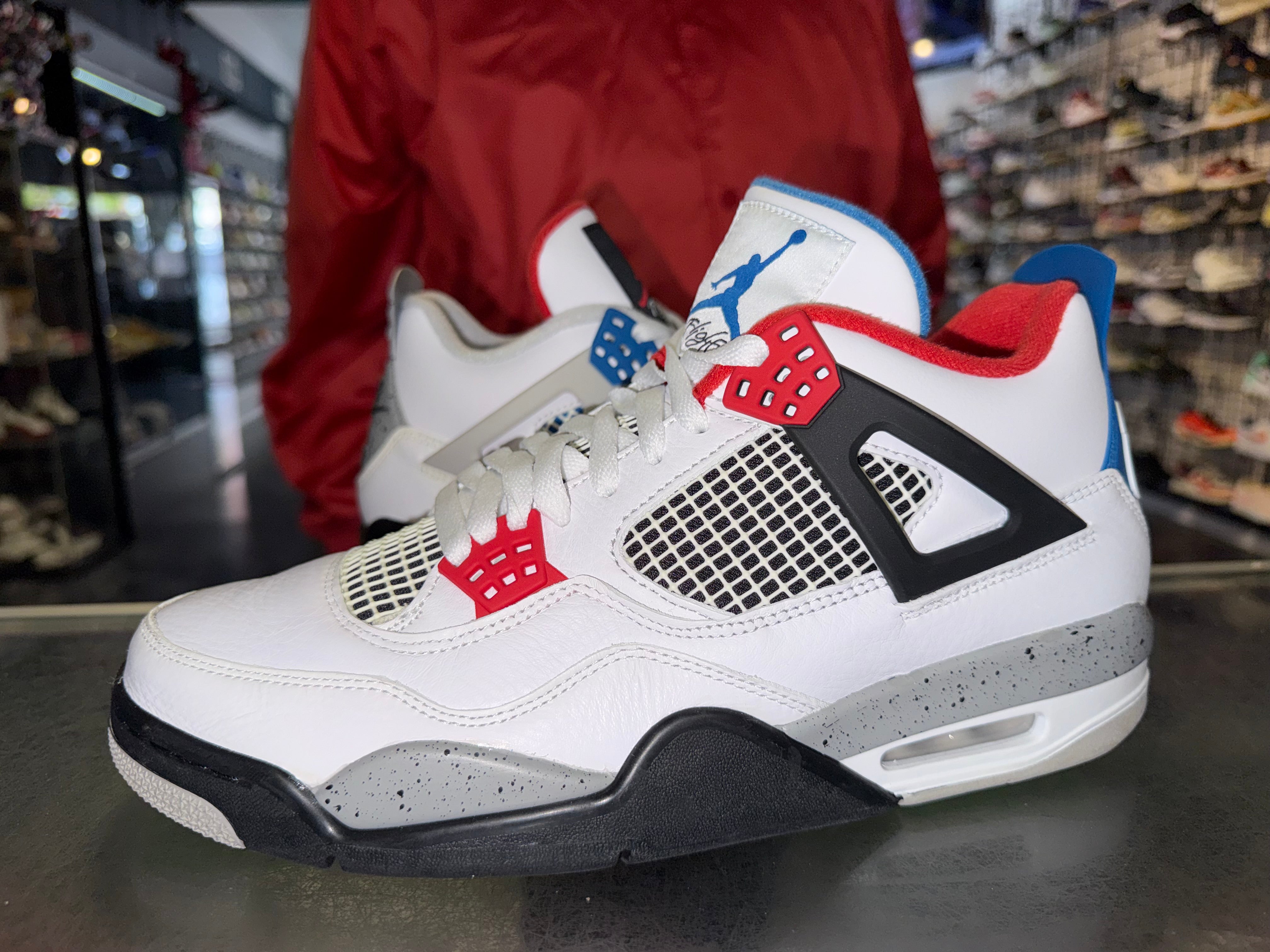 Size 10.5 Air Jordan 4 "What The"