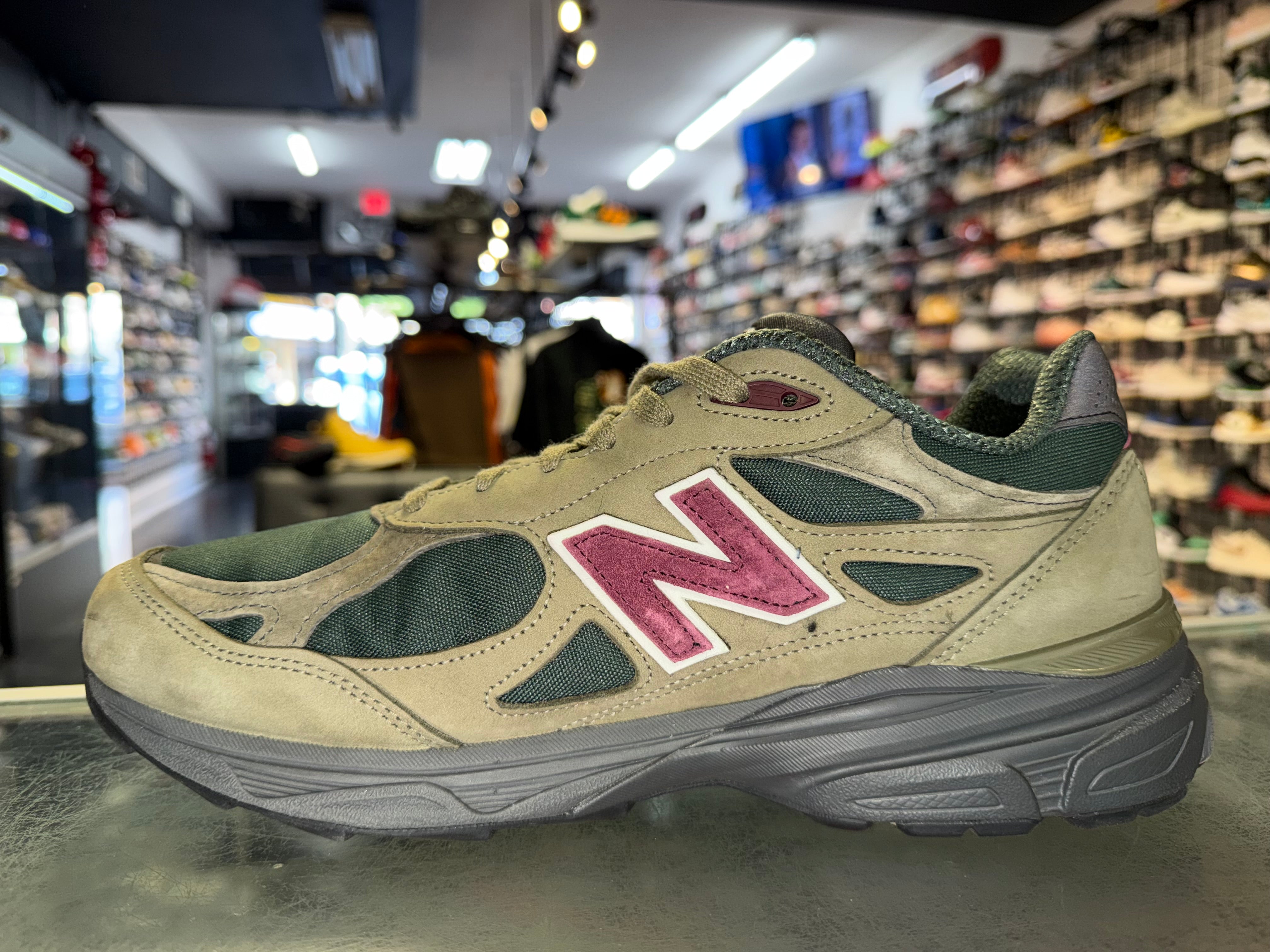Size 11 New Balance 990v3 Teddy Santis "Green Purple"