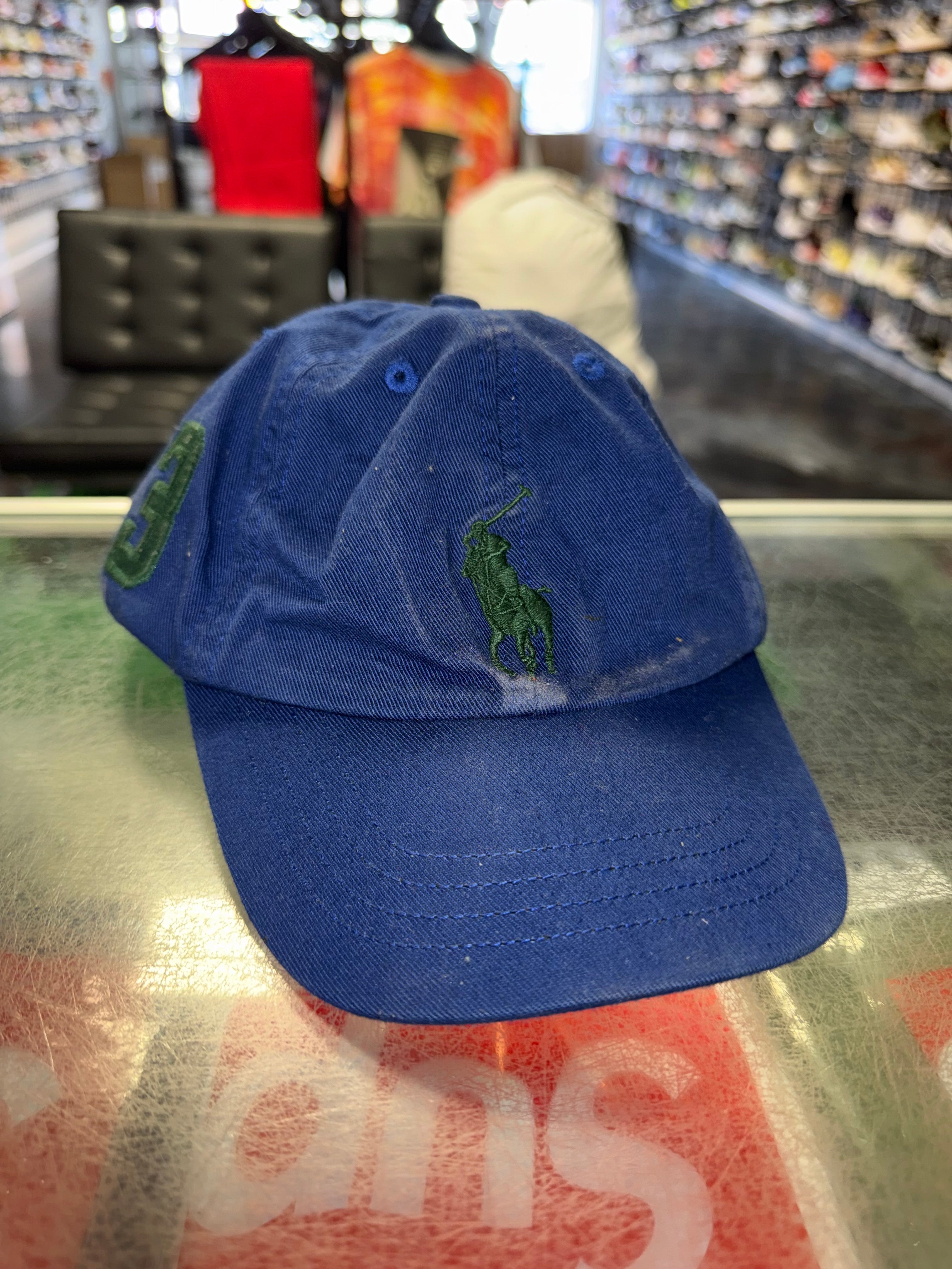 Kids Polo Hat Blue FREE
