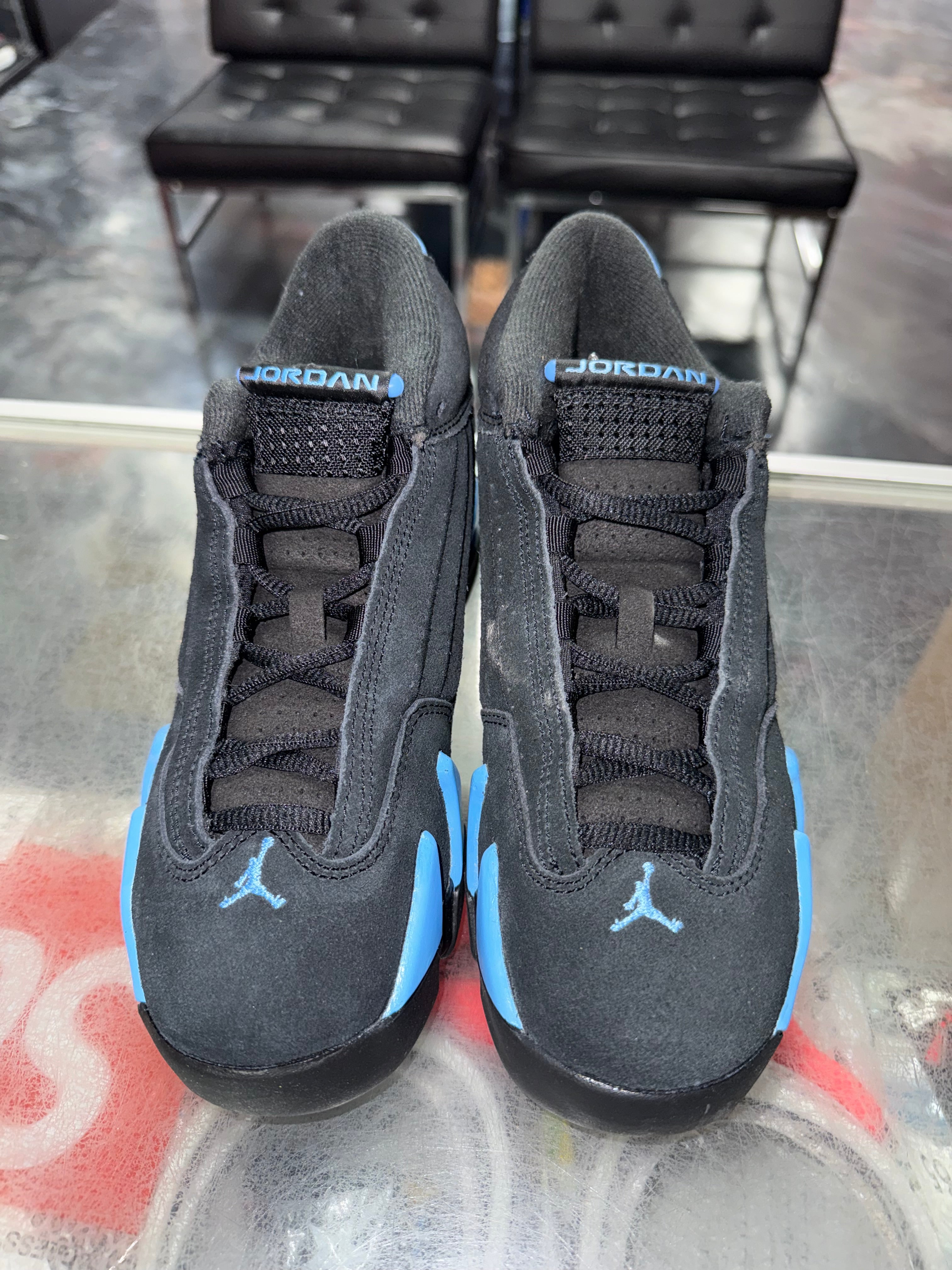 Size 4y Air Jordan 14 "Black University Blue" Brand New