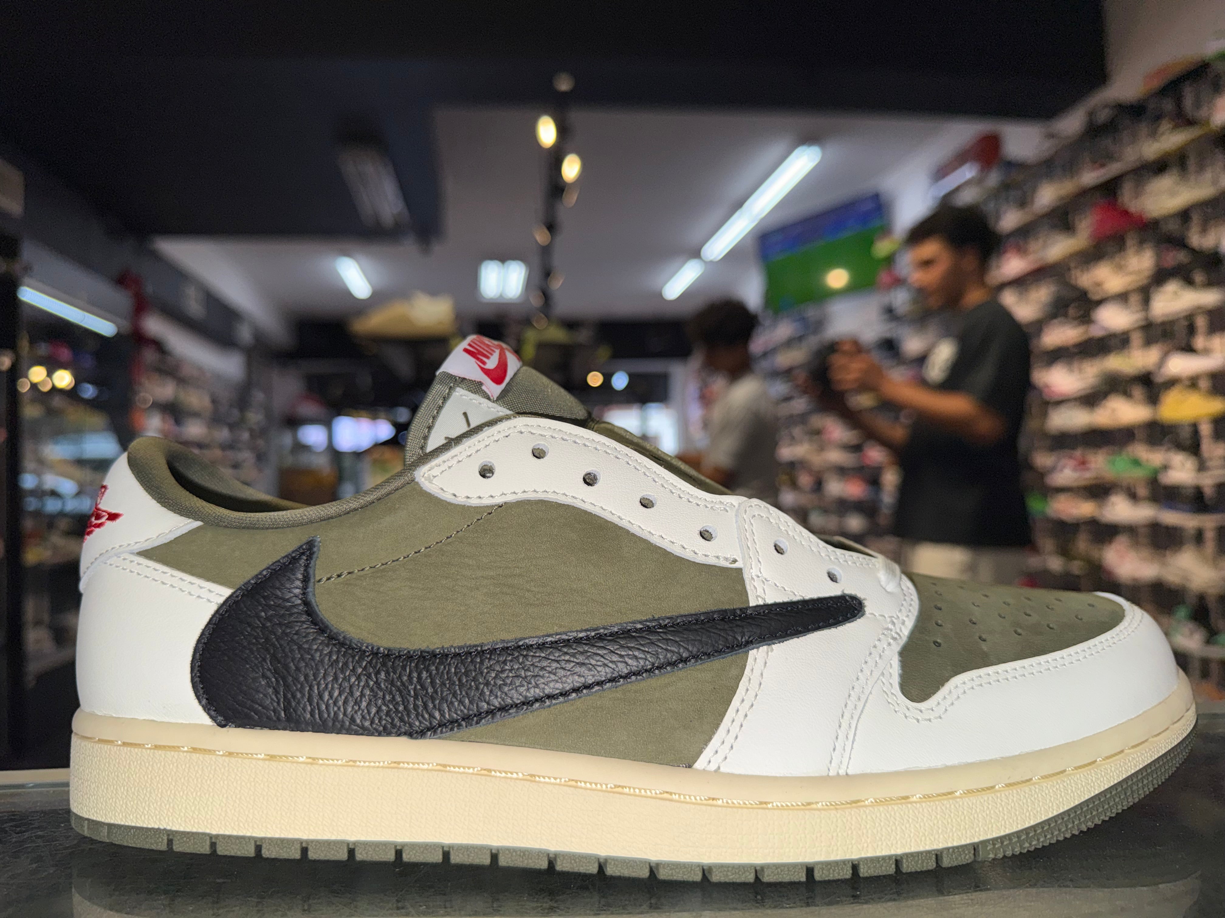 Size 11.5 Air Jordan 1 Low Travis Scott "Medium Olive" Brand New