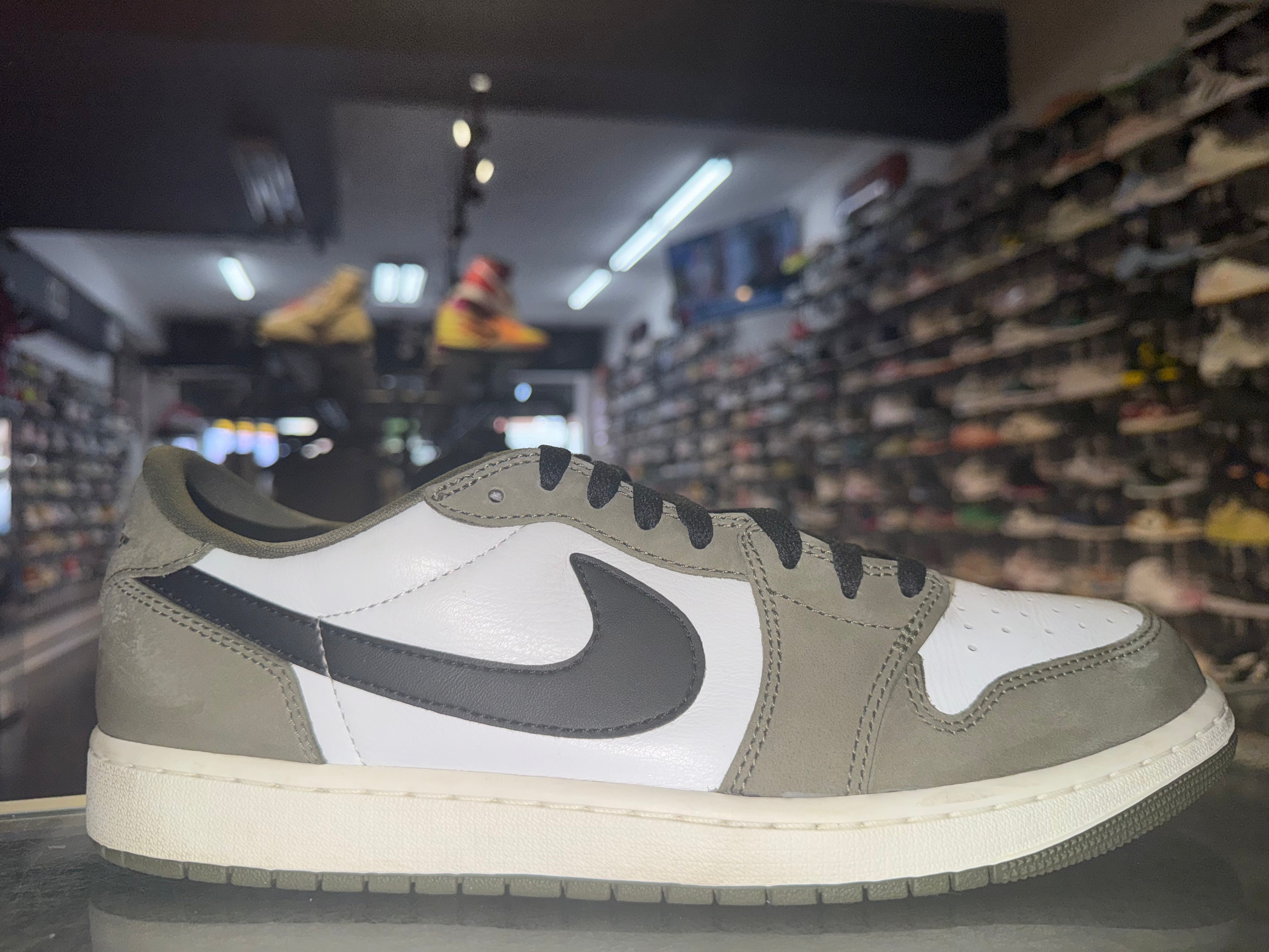 Size 12 Air Jordan 1 Low "Medium Olive"