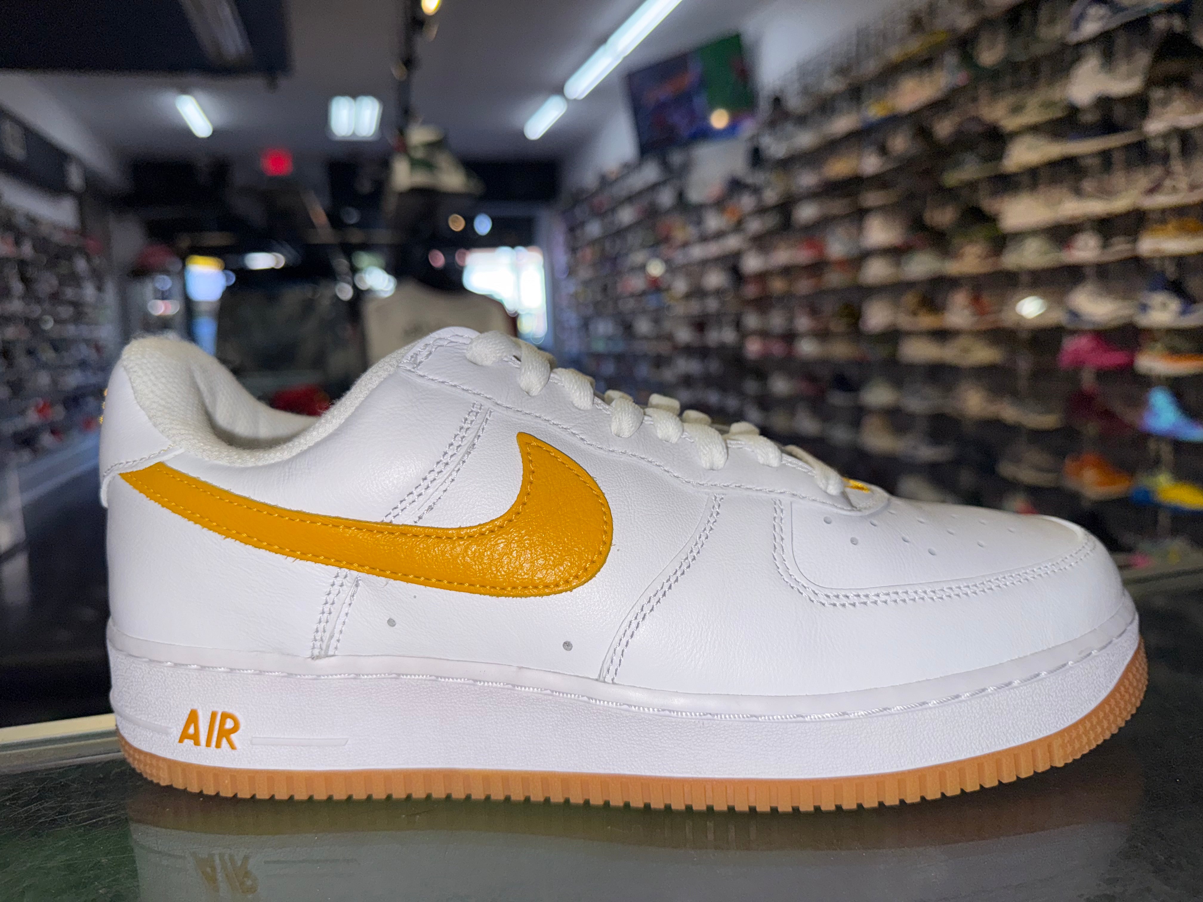 Size 10 Air Force 1 Color of the Month "University Gold"