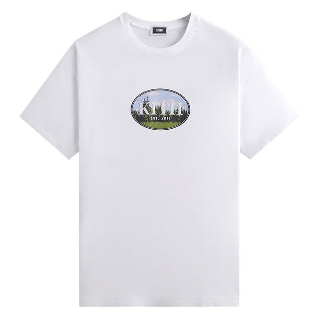 Size XL Kith Mountain Scene Tee "White"
