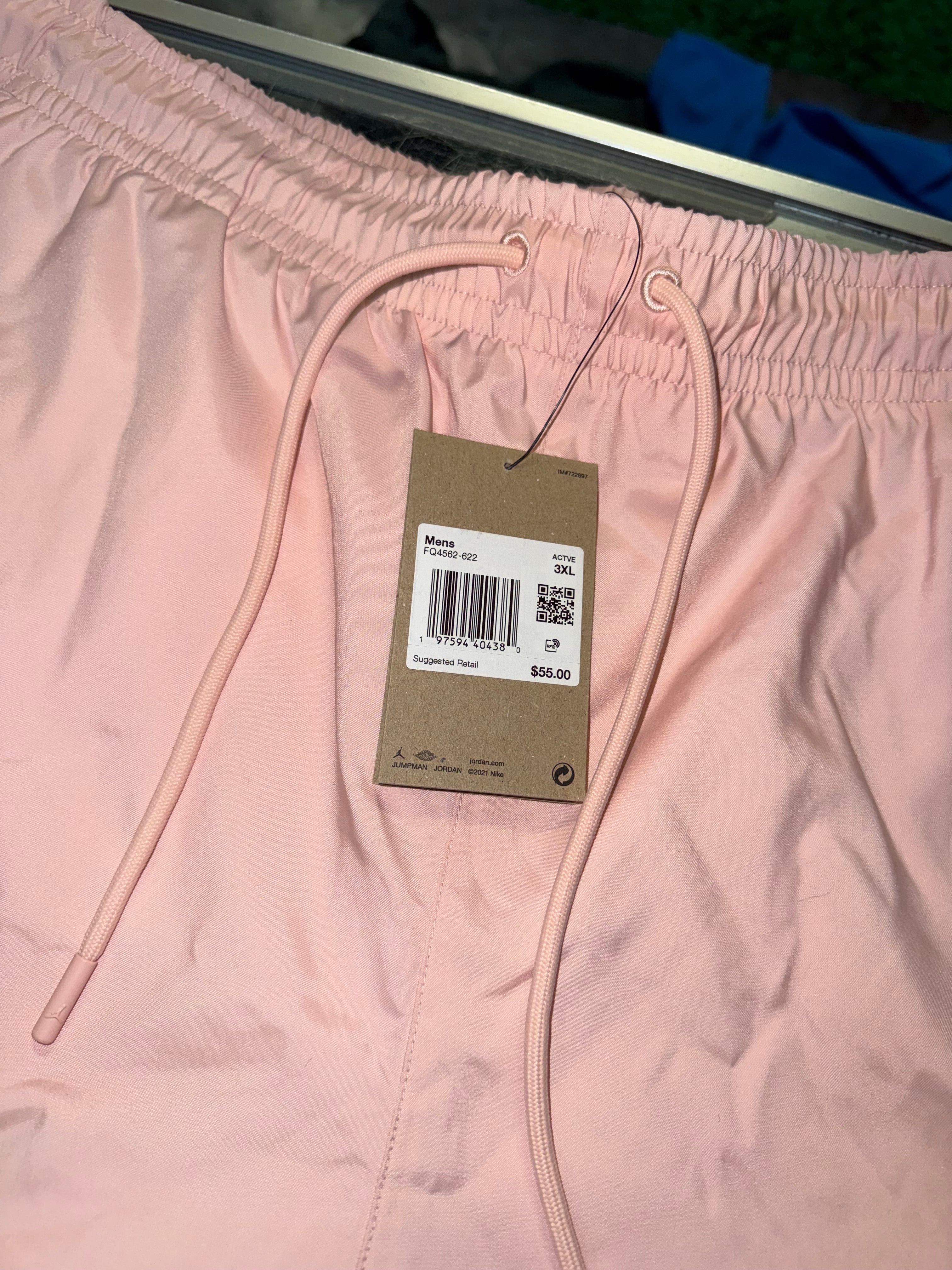 3XL Jordan Nylon Shorts Pink NEW