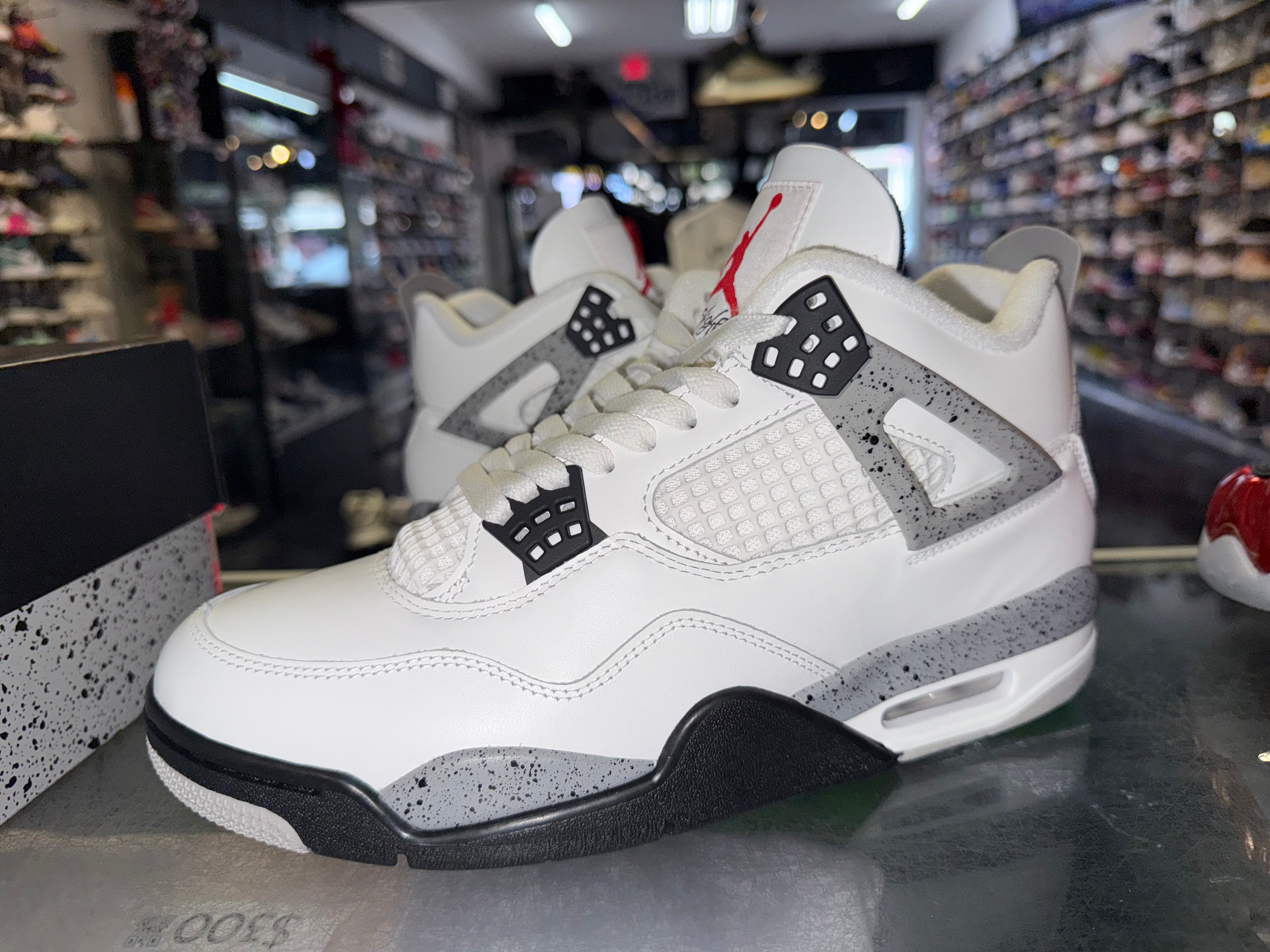 Size 9 Air Jordan 4 “White Cement” Worn 1x