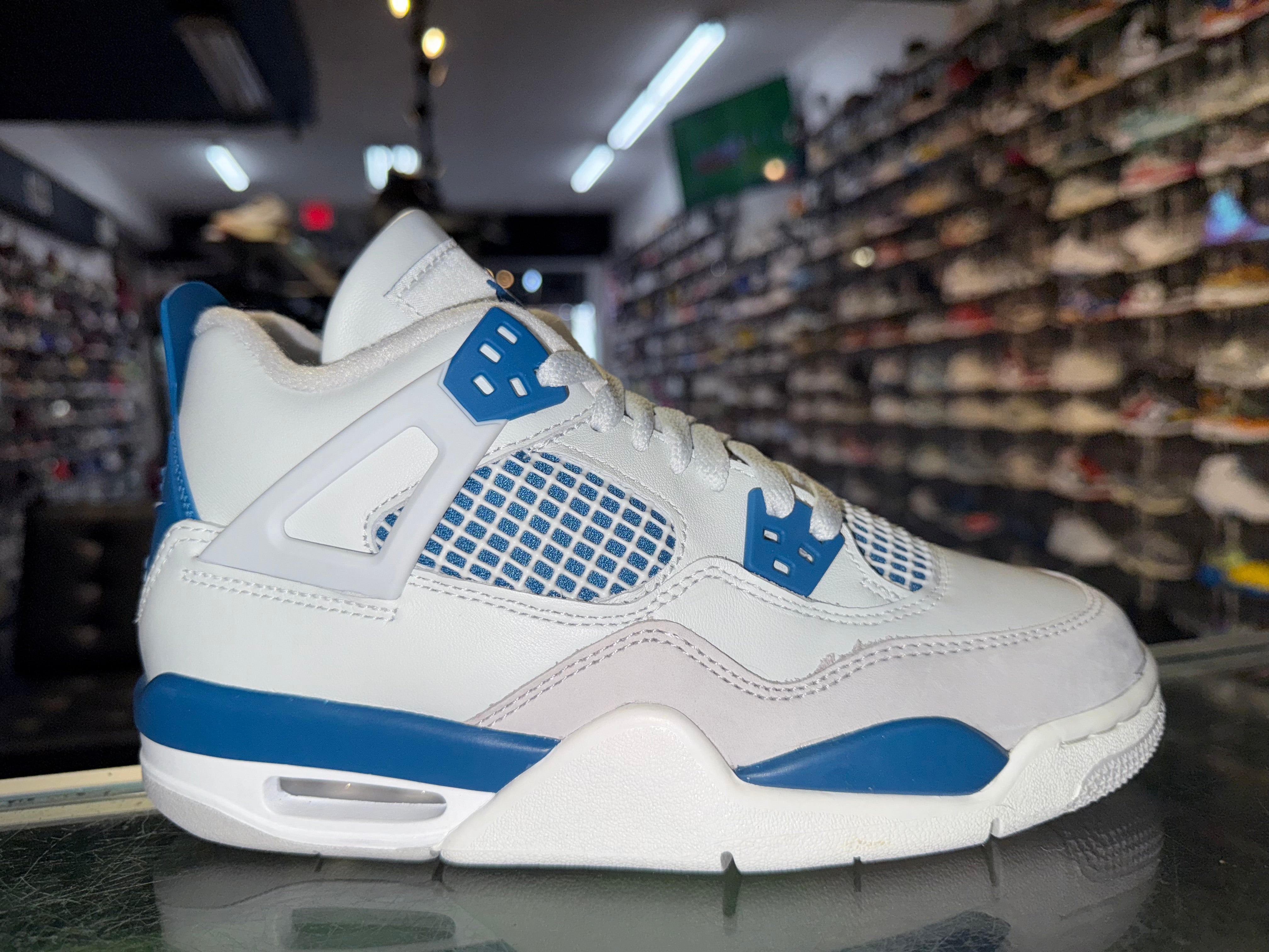 Size 5y Air Jordan 4 “Military Blue” Brand New