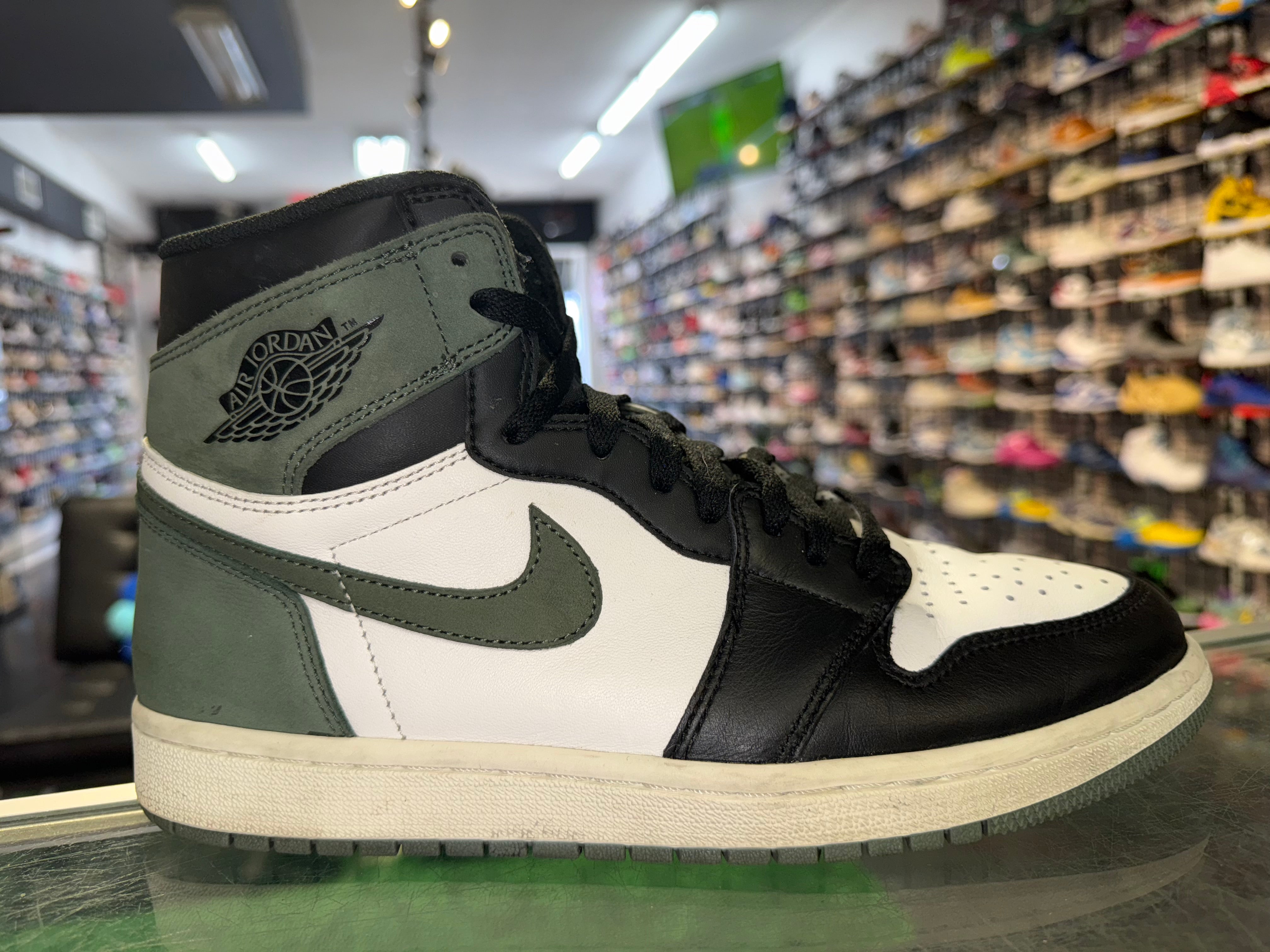 Size 9.5 Air Jordan 1 "Clay Green"