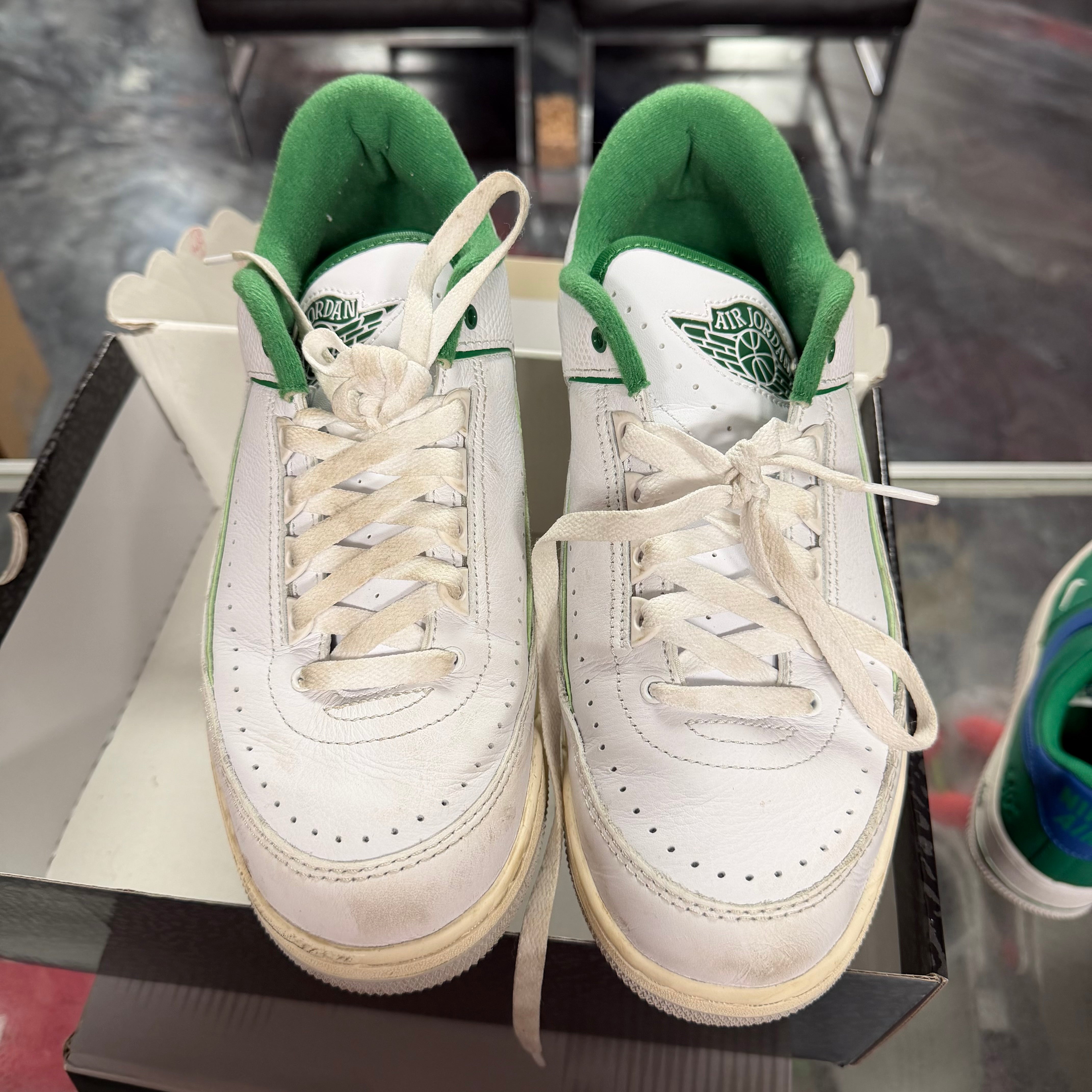 Size 10 Jordan 2/3 "White Pine Green"