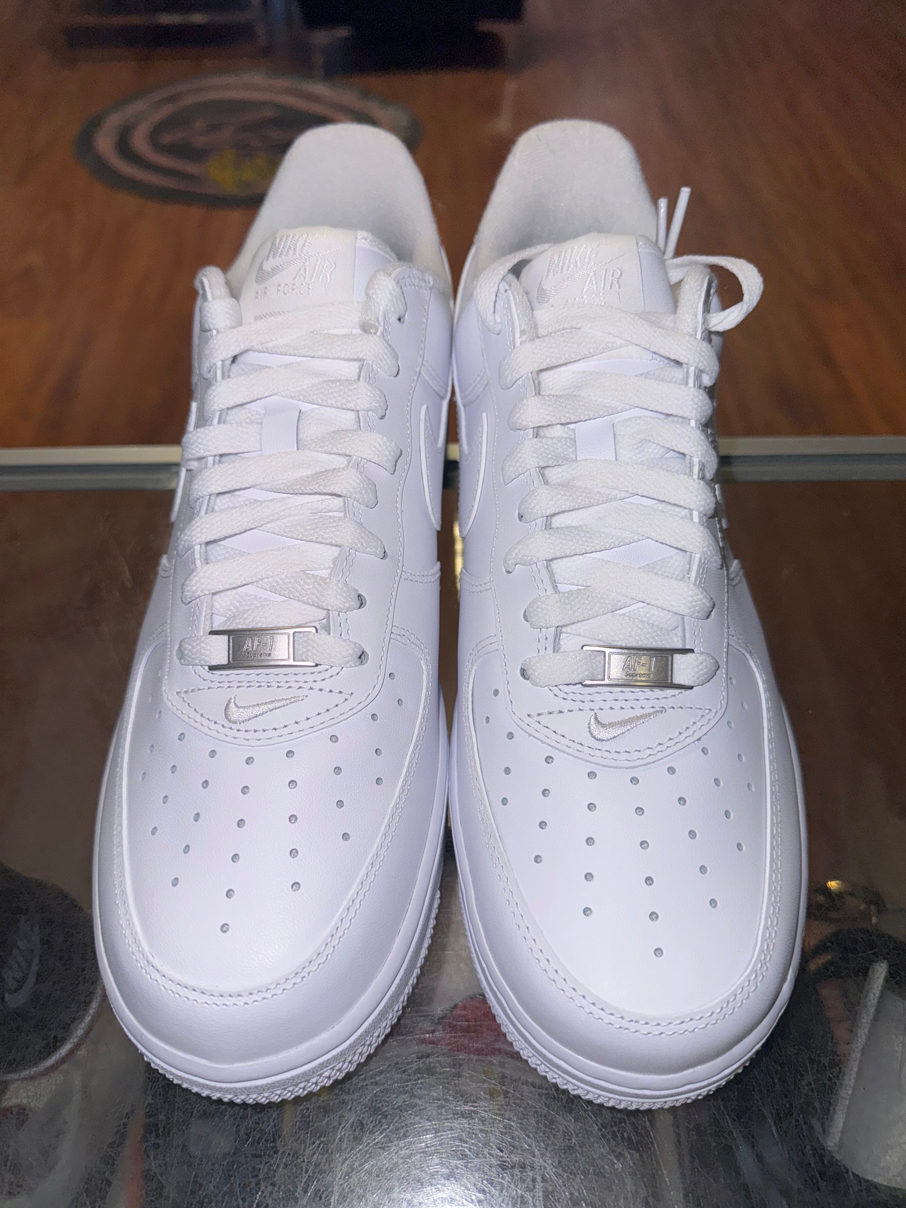 Size 9 Air Force 1 Supreme “White” Brand New