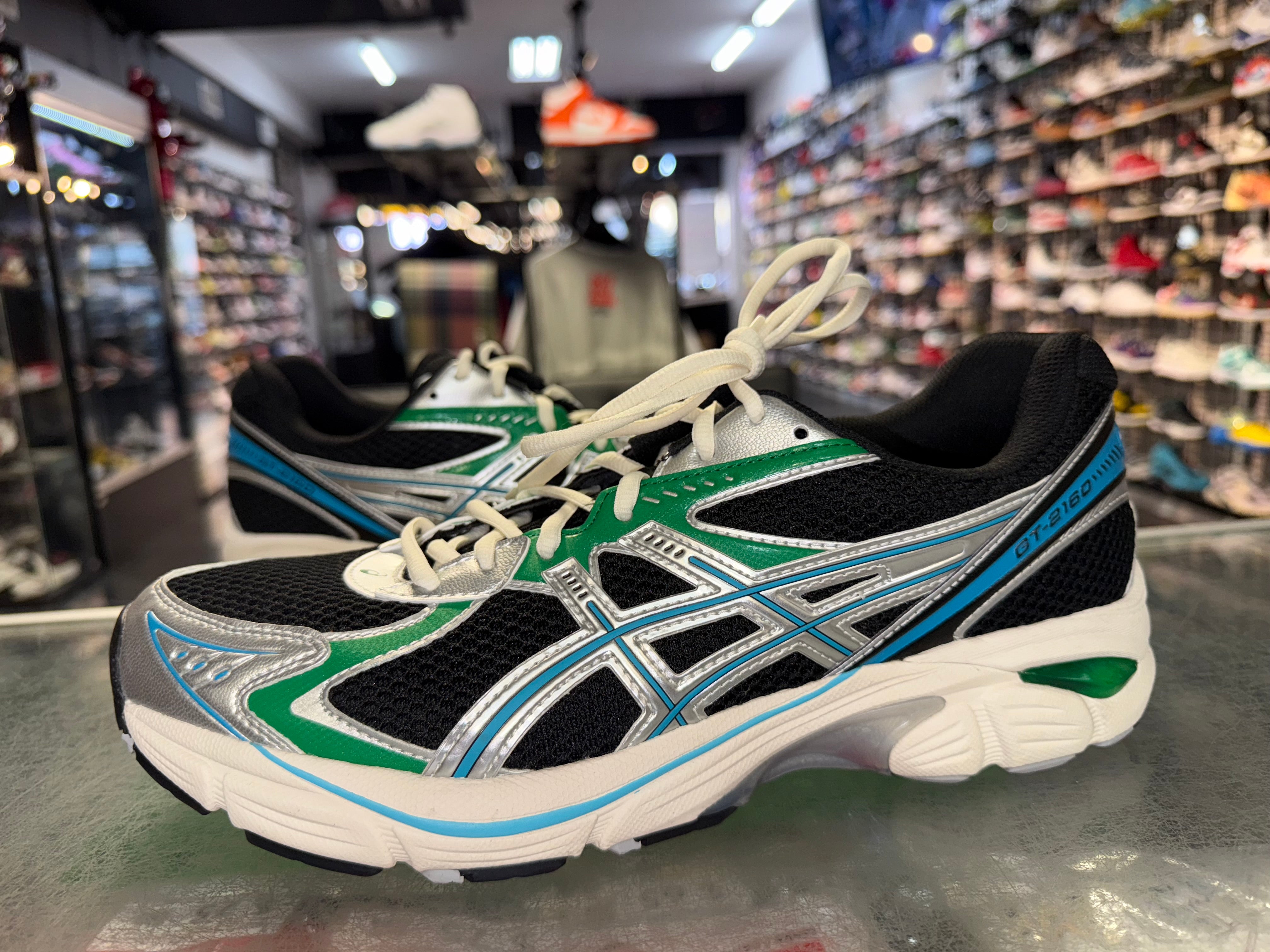 Size 11 Asics GT-2160 "Black Green Blue"