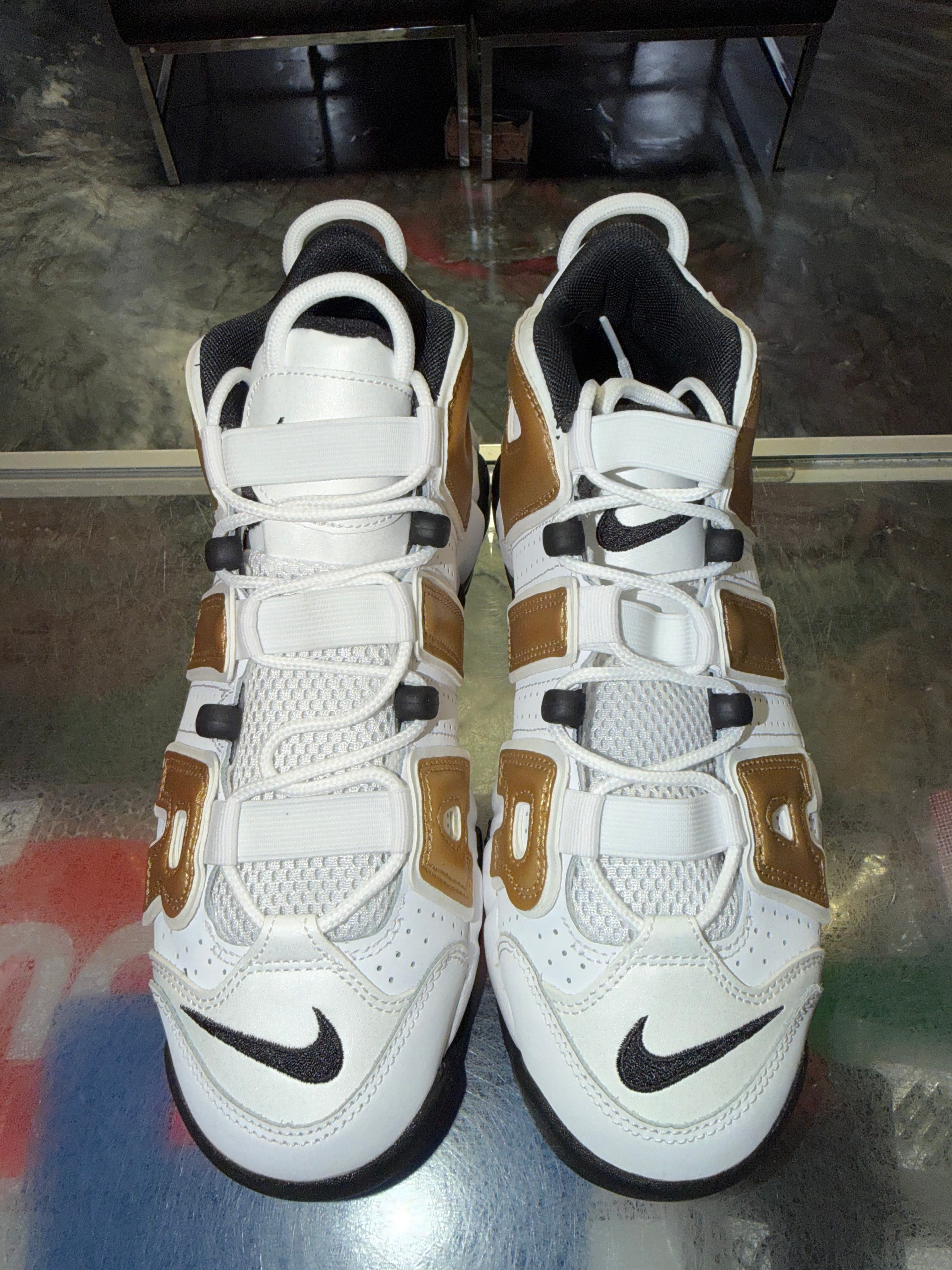 Size 6.5y Air More Uptempo "Metallic Gold" Brand New