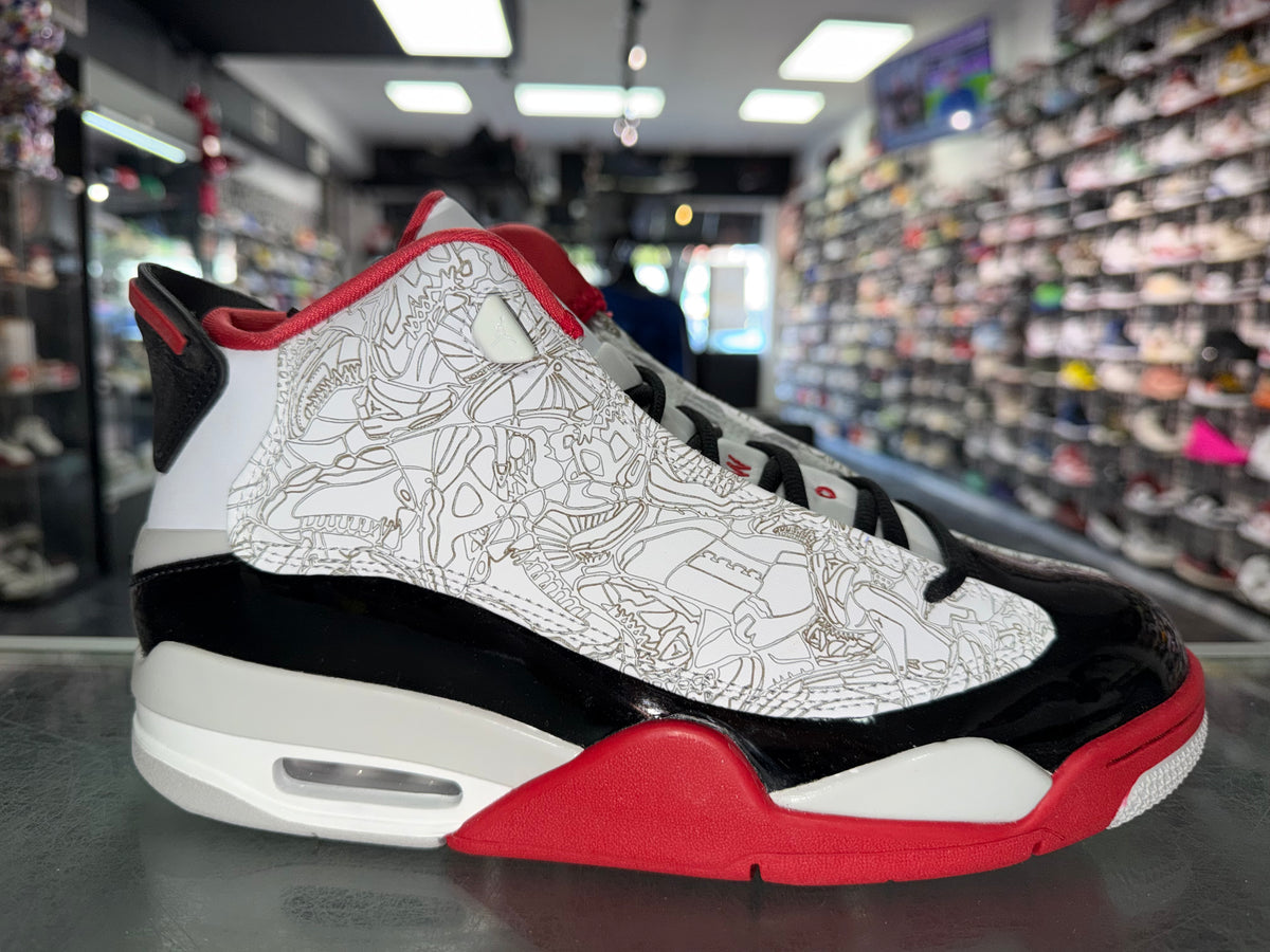 Size 9 Jordan Dub Zero "White Varsity Red" Brand New