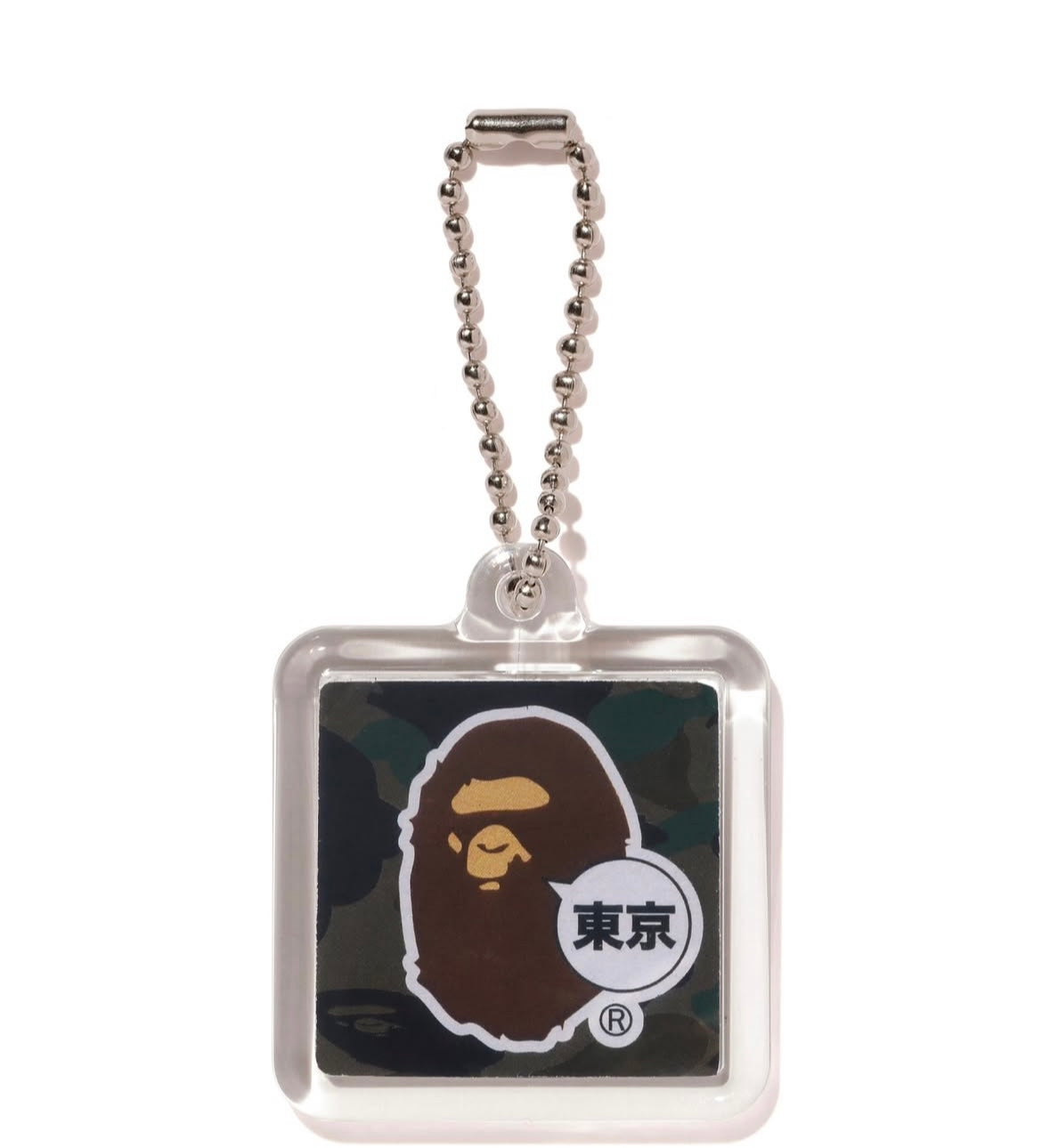 BAPE Head Dark Camo "Tokyo" Keychain Brand New