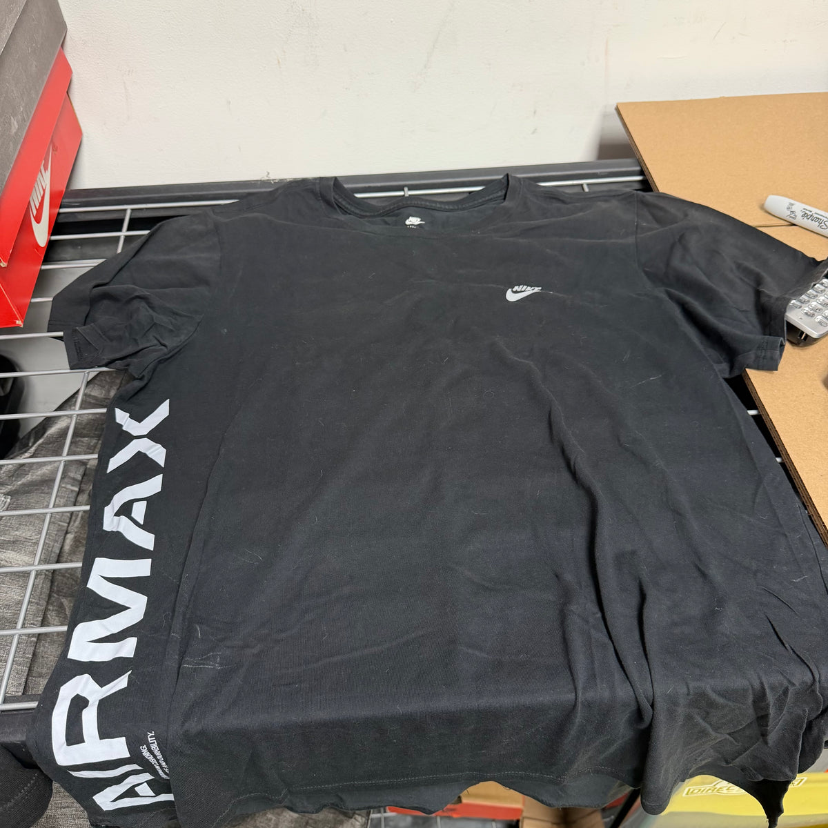 Size L Nike Air Max Tee "Black"