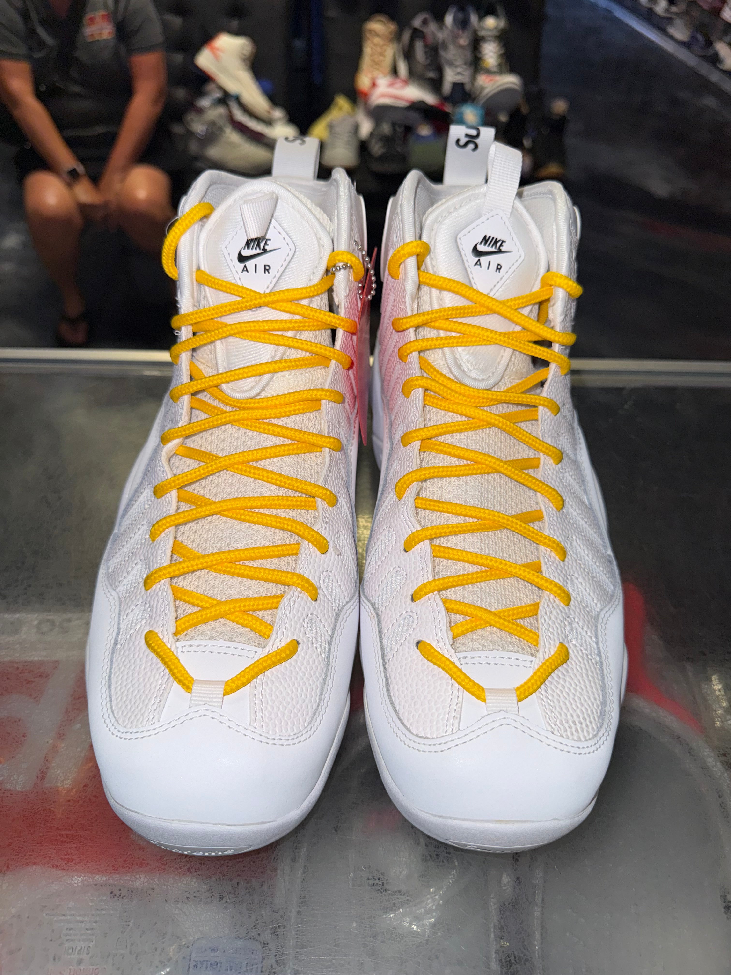Size 10.5 Air Bakin "Supreme White" Brand New