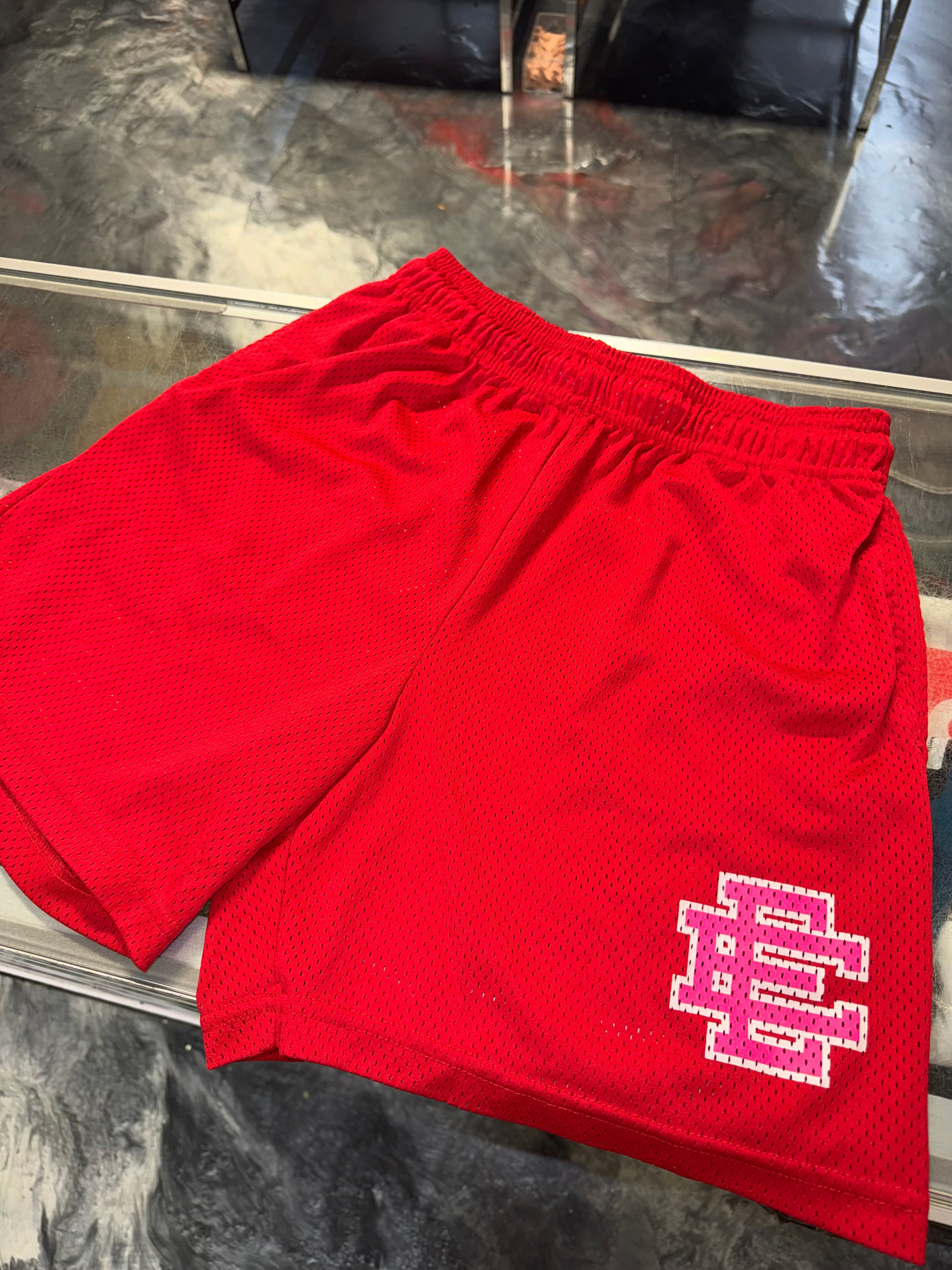Size L Eric Emanuel EE Shorts “Red/Pink”