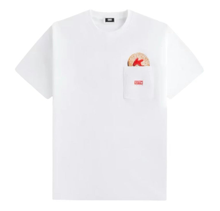 Size XXL Kith Treats Jelly Doughnut Pocket Tee “White” Brand New