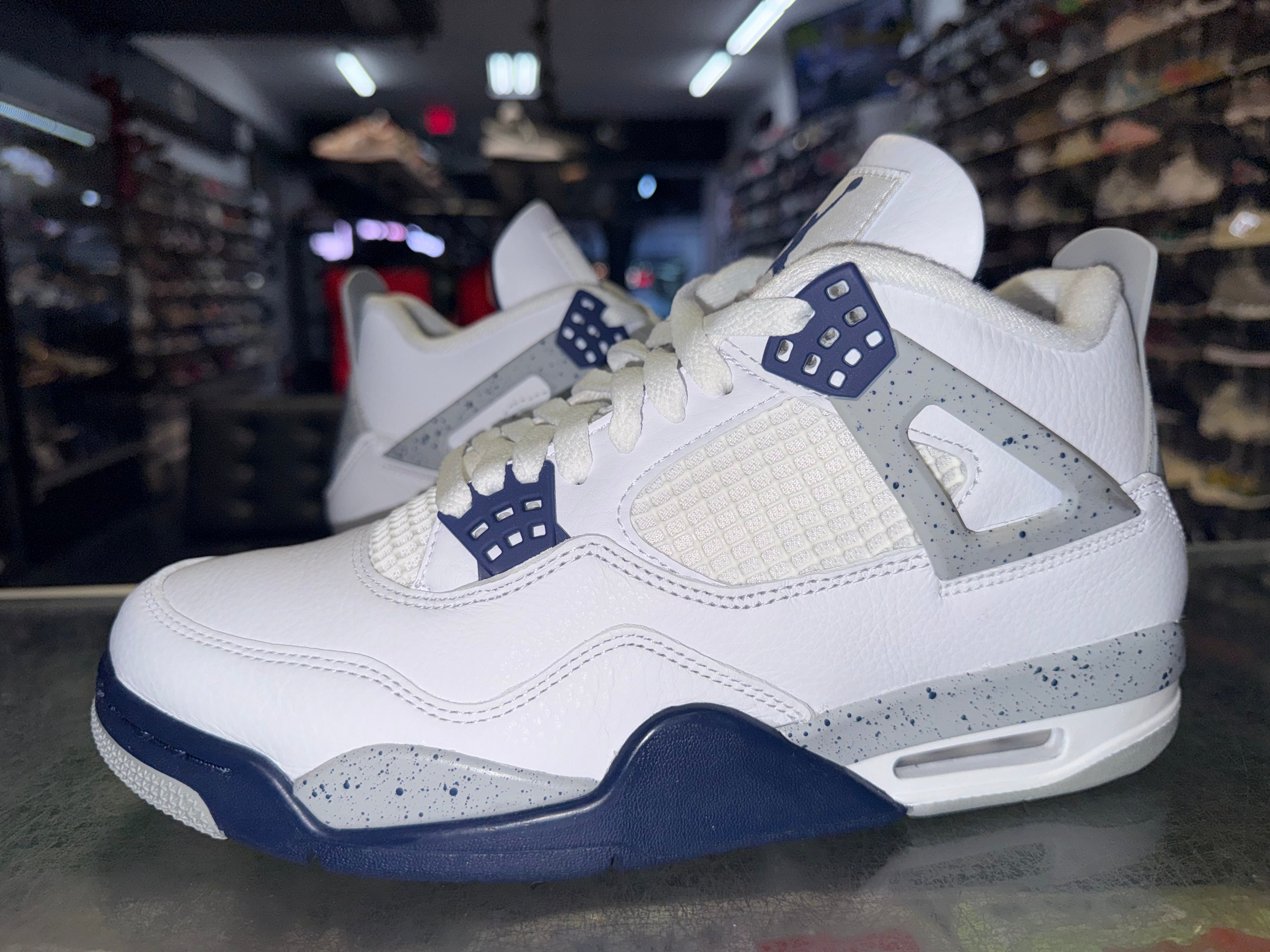 Size 9.5 Air Jordan 4 "Midnight Navy"