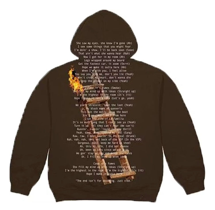 Size L Travis Scott Highest In The Room Hoodie “Brown”