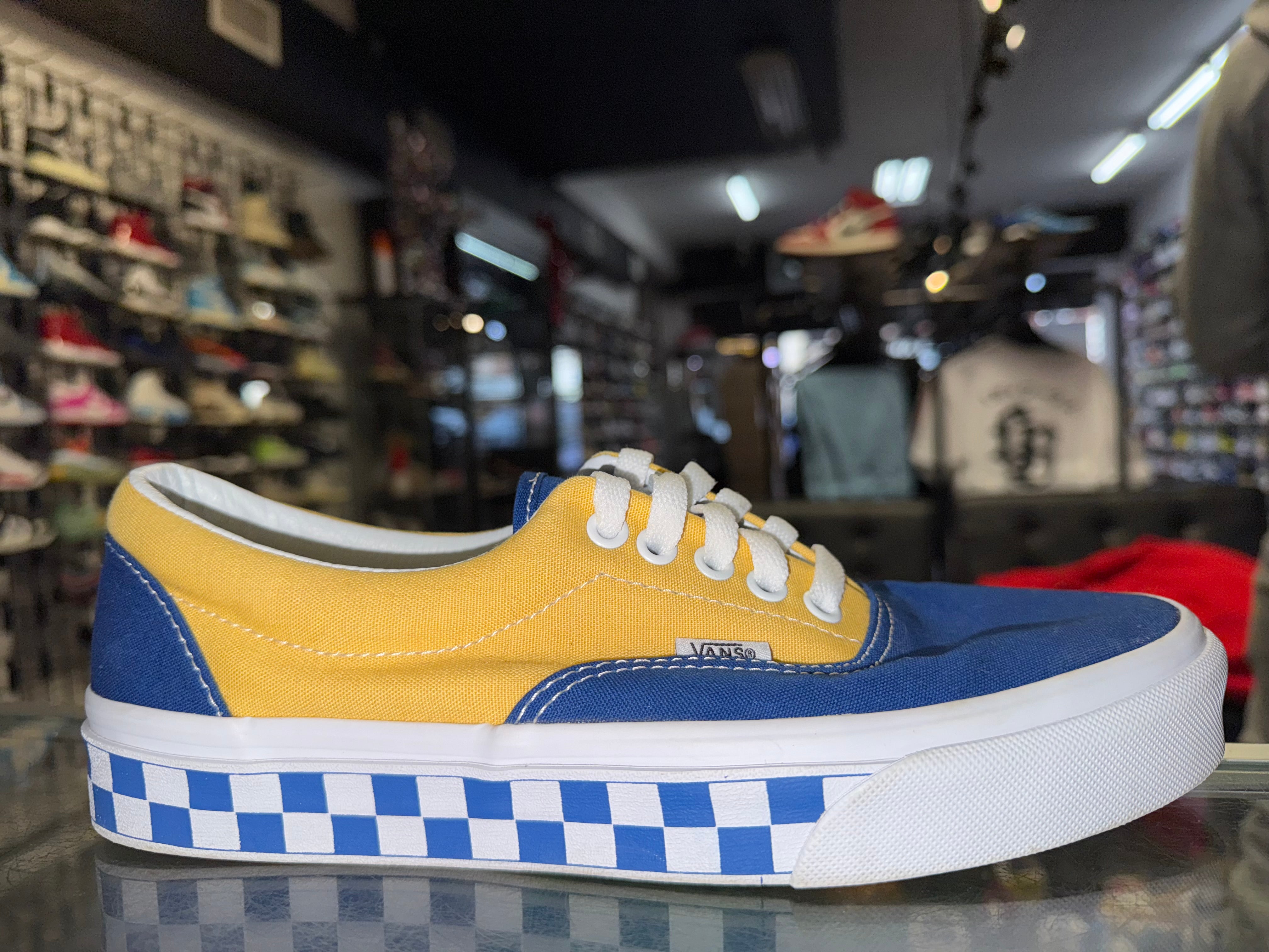 Size 8 Vans BMX Checkerboard “Blue/Yellow”