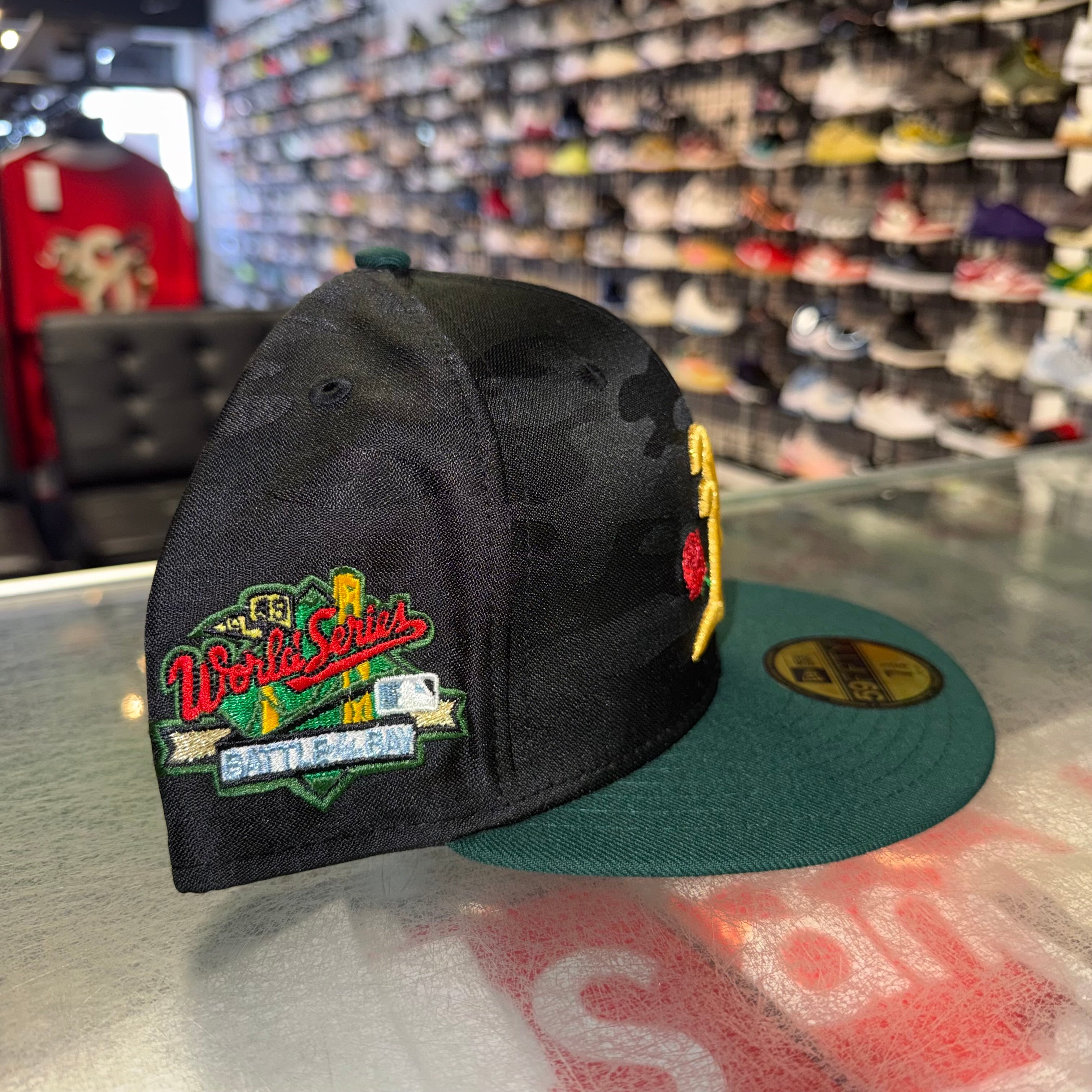 Size 7 3/8 New Era Fitted Hat “A’s Rose/Camo” Brand New