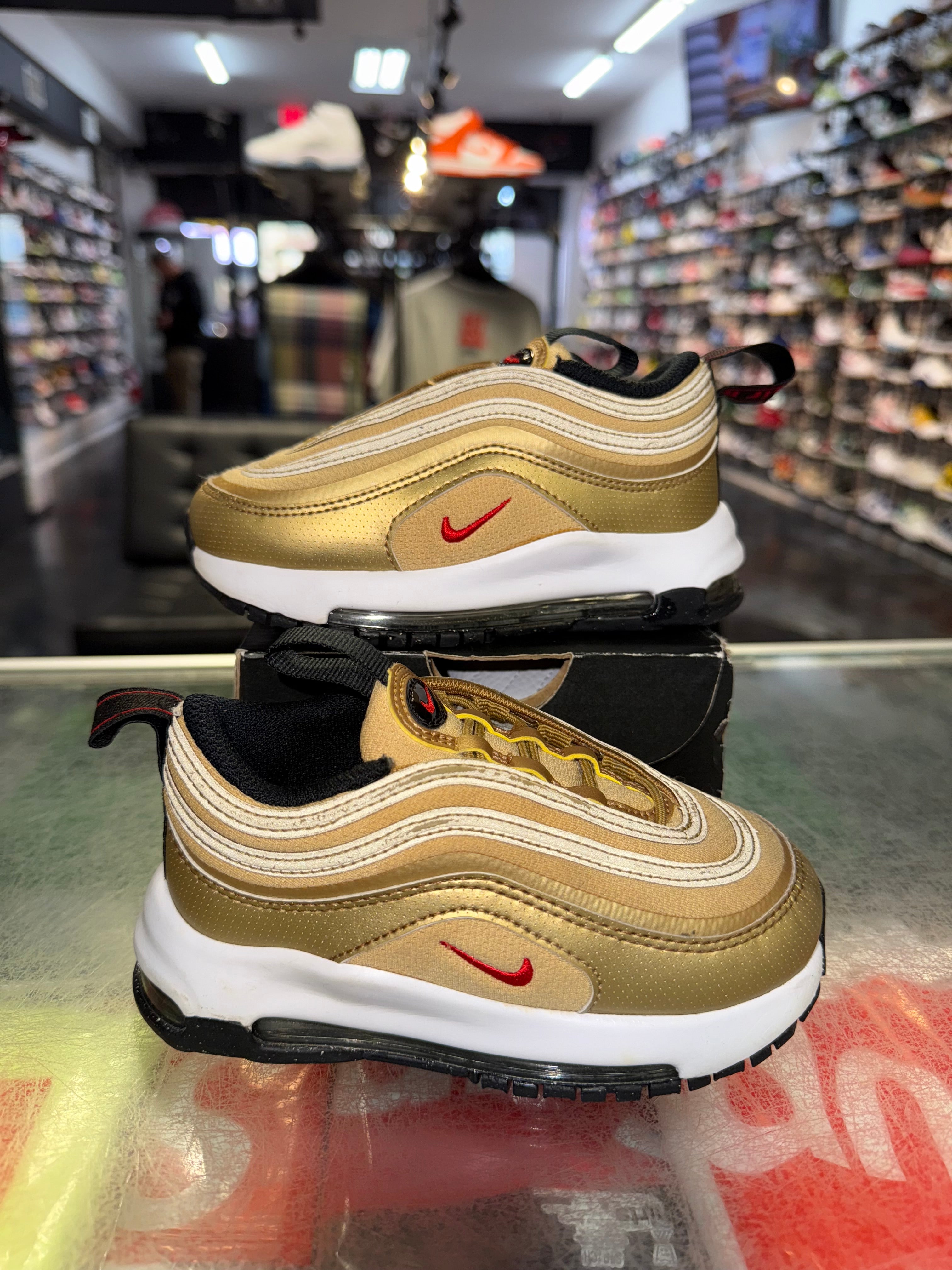 Size 8c Air Max 97 "Metallic Gold" (TD)