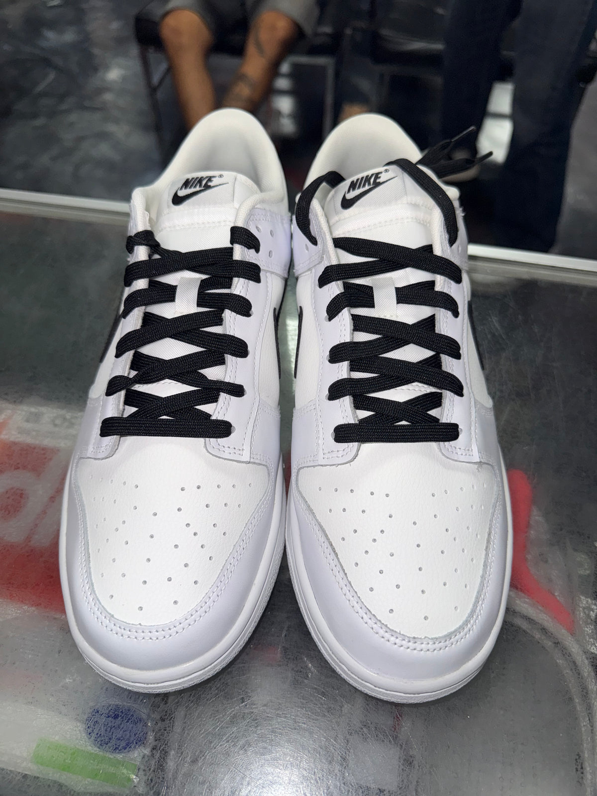 Size 12 Dunk Low "Reverse Panda" Brand New