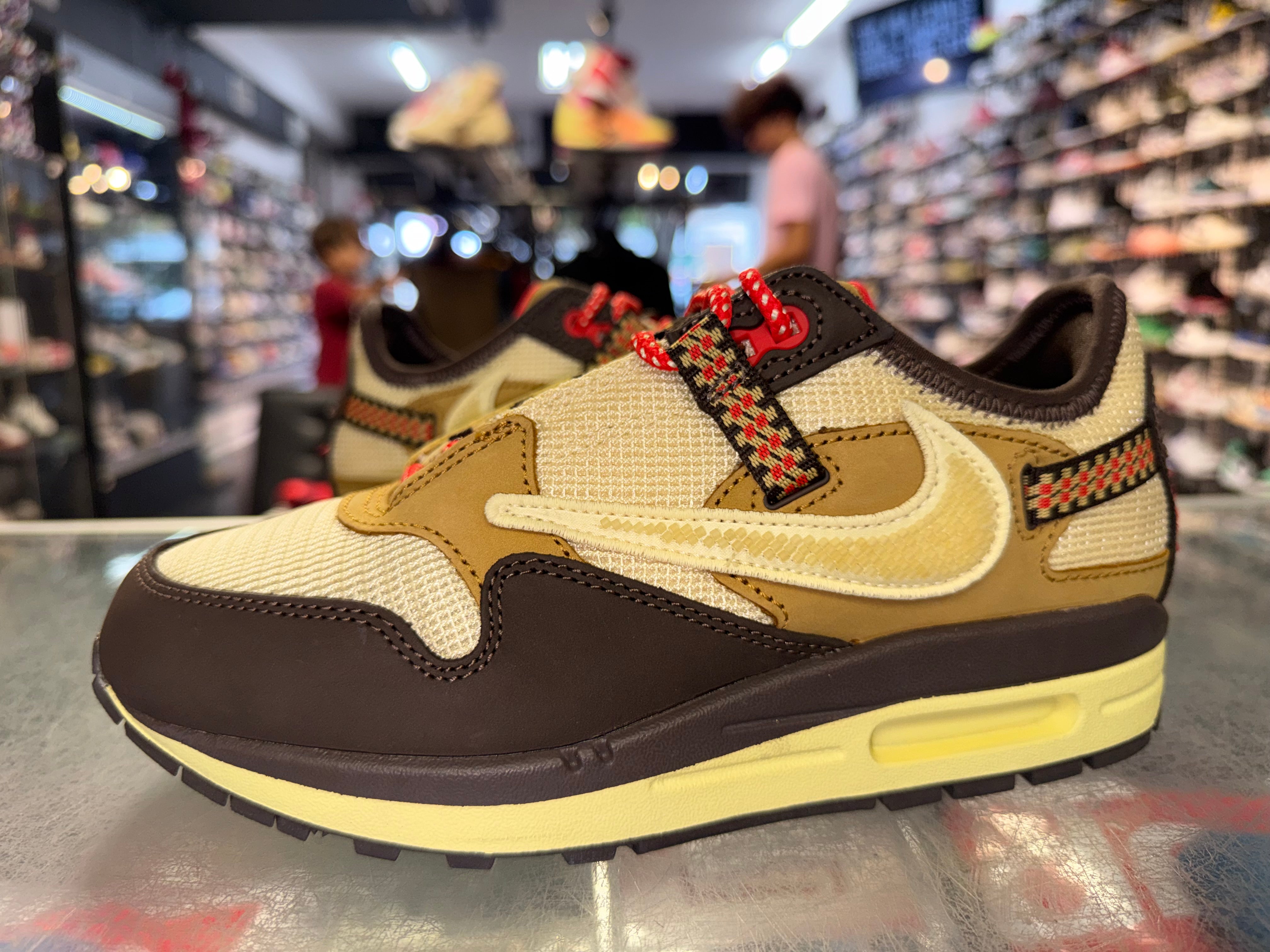 Size 5 Air Max 1 Travis Scott "Baroque Brown" Worn 1x