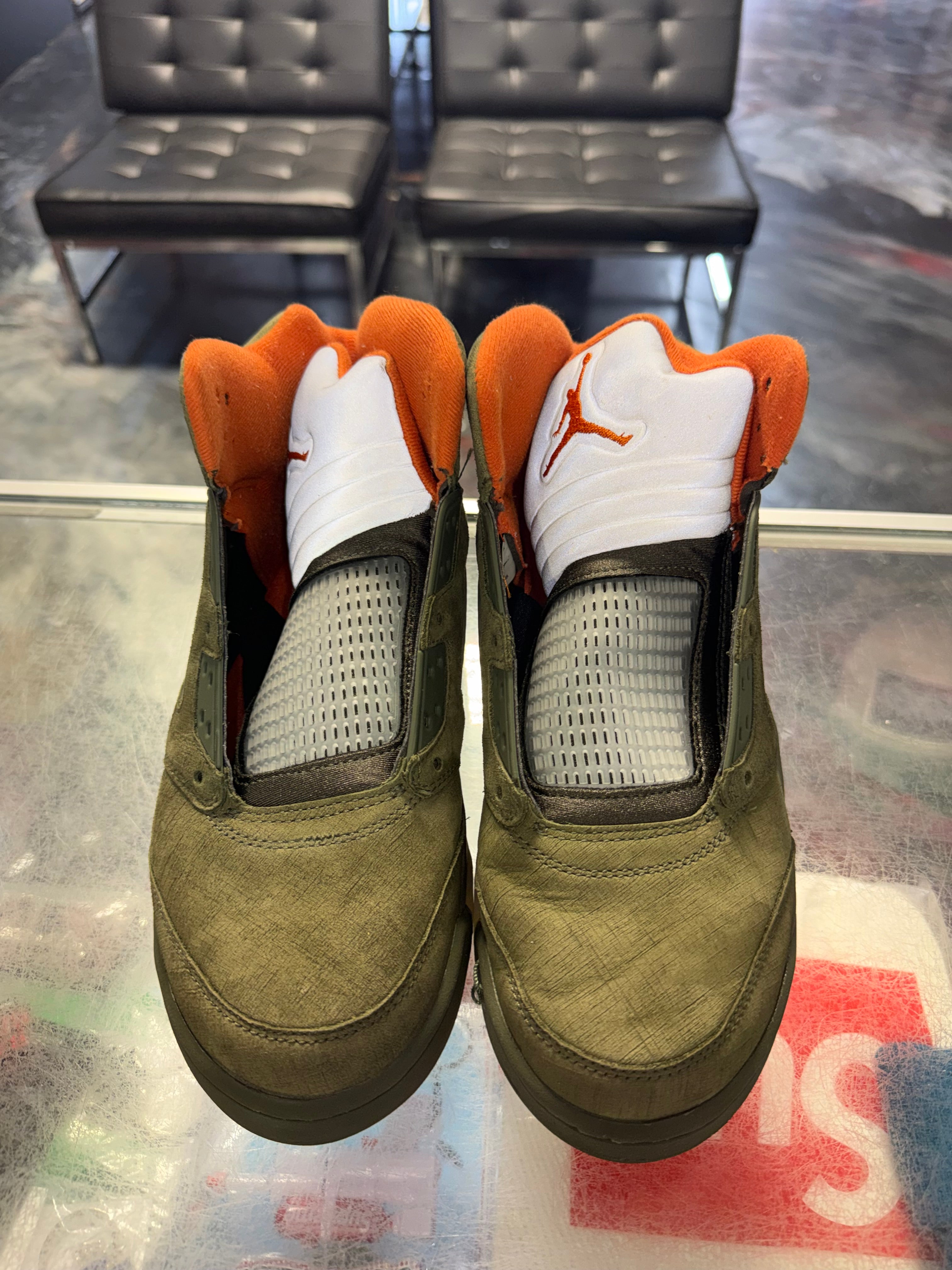 Size 8 Air Jordan 5 "Olive"
