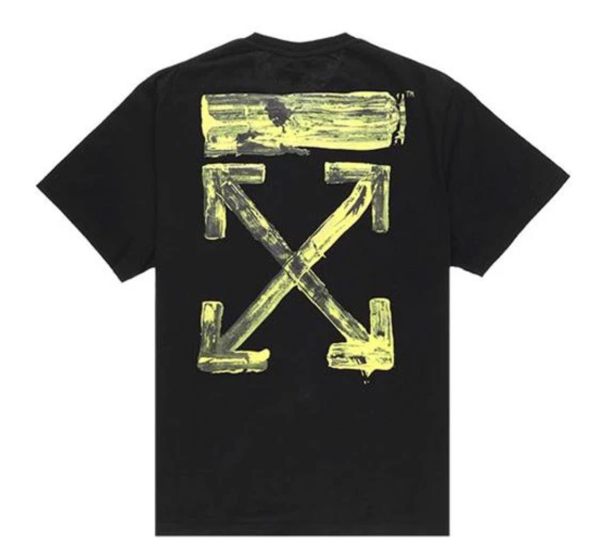 Size L Off White Sketch Arrow Tee “Black/Yellow”