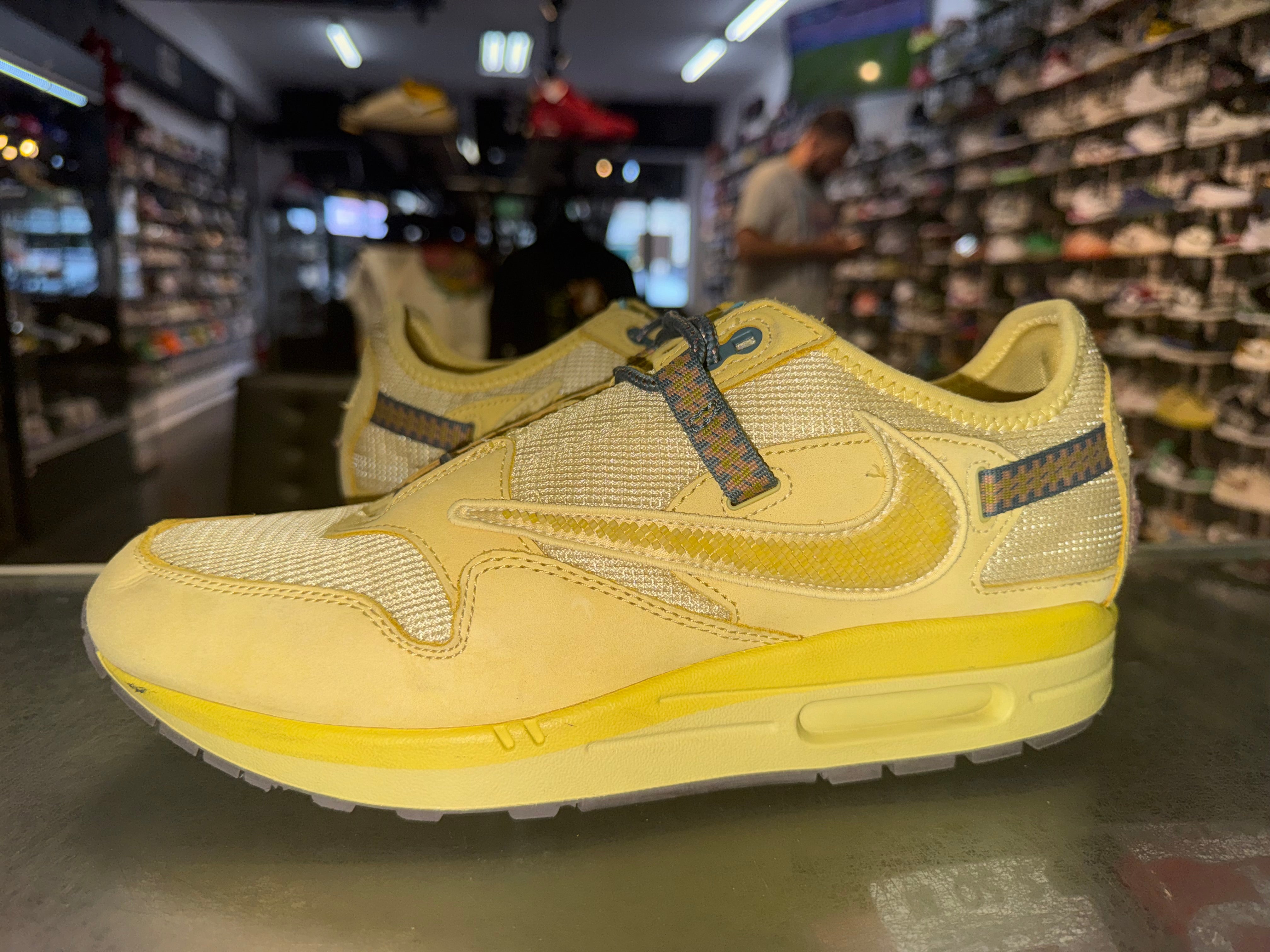 Size 10.5 Air Max 1 Travis Scott Cactus Jack "Saturn Gold"