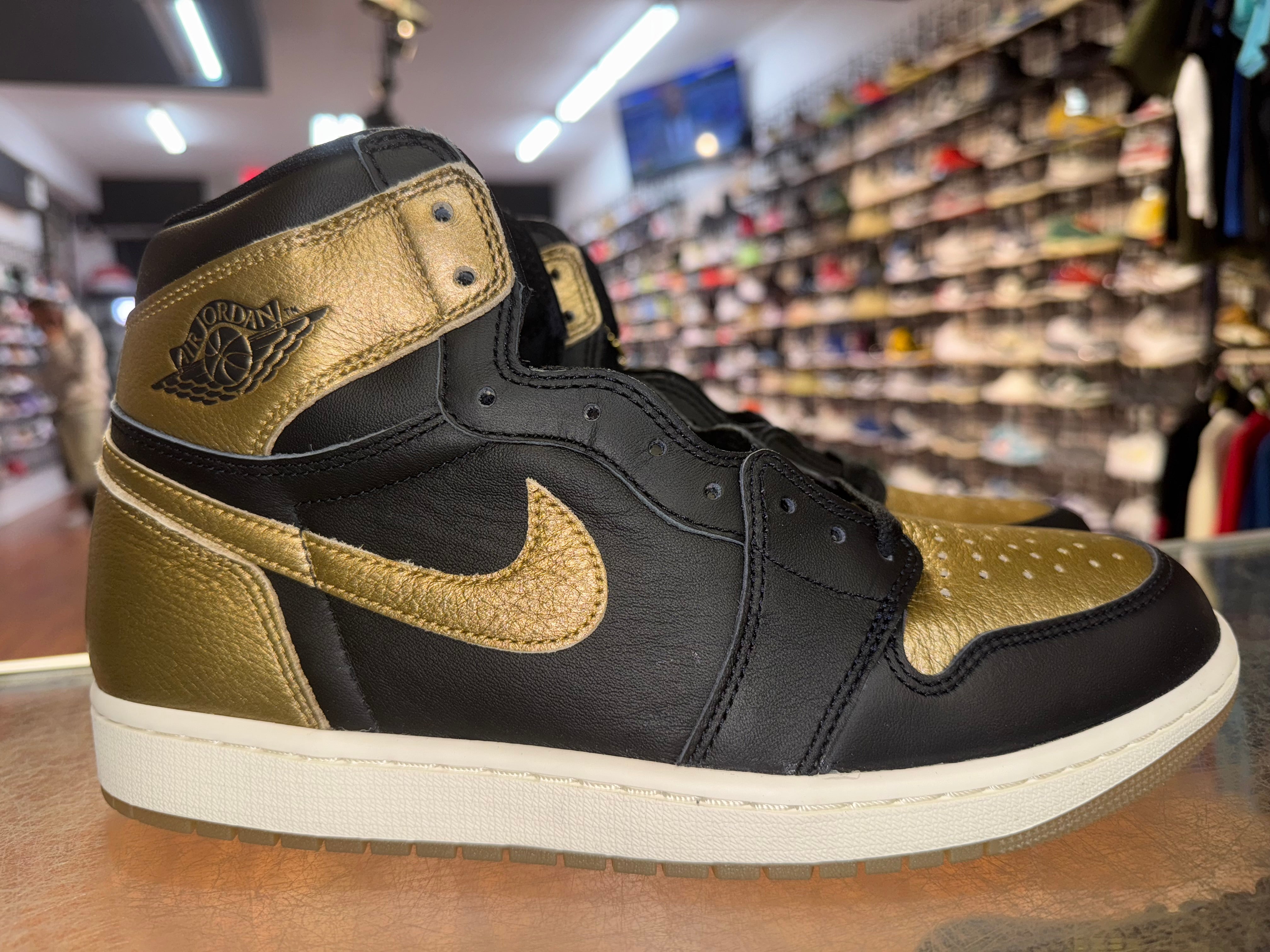 Size 12 Air Jordan 1 "Black Metallic Gold" Brand New