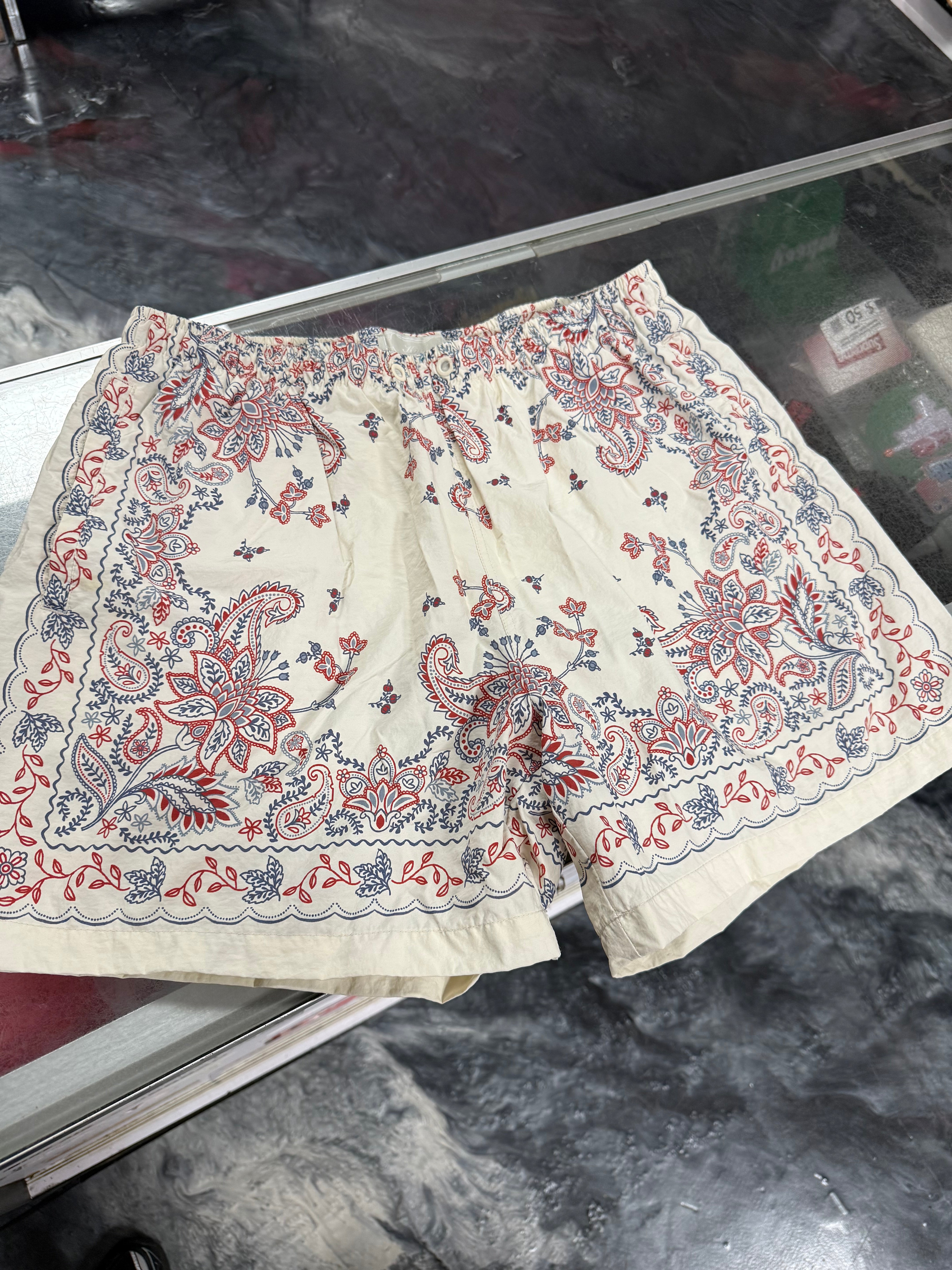 Size XL Kith Lyocell Active Shorts “Cream”