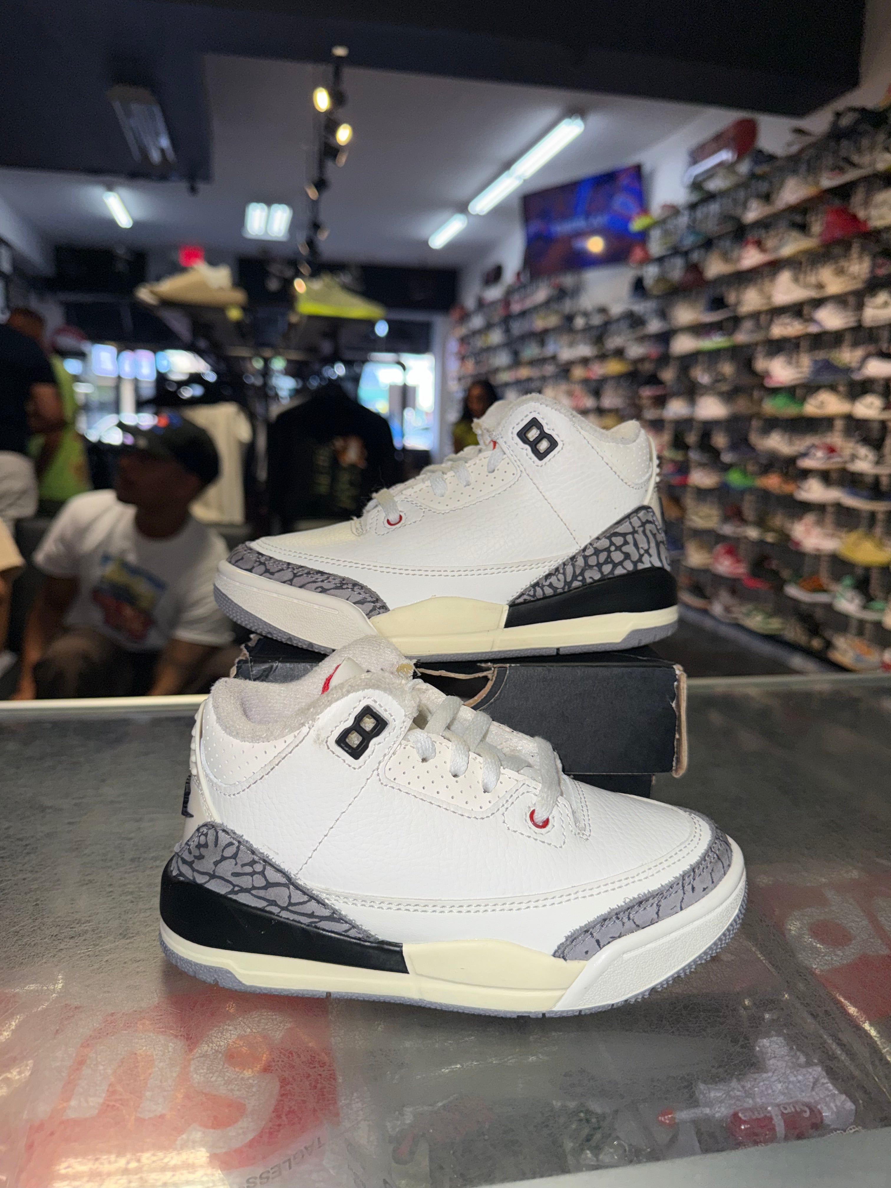 Size 11c Air Jordan 3 “White Cement Reimagined” (PS)