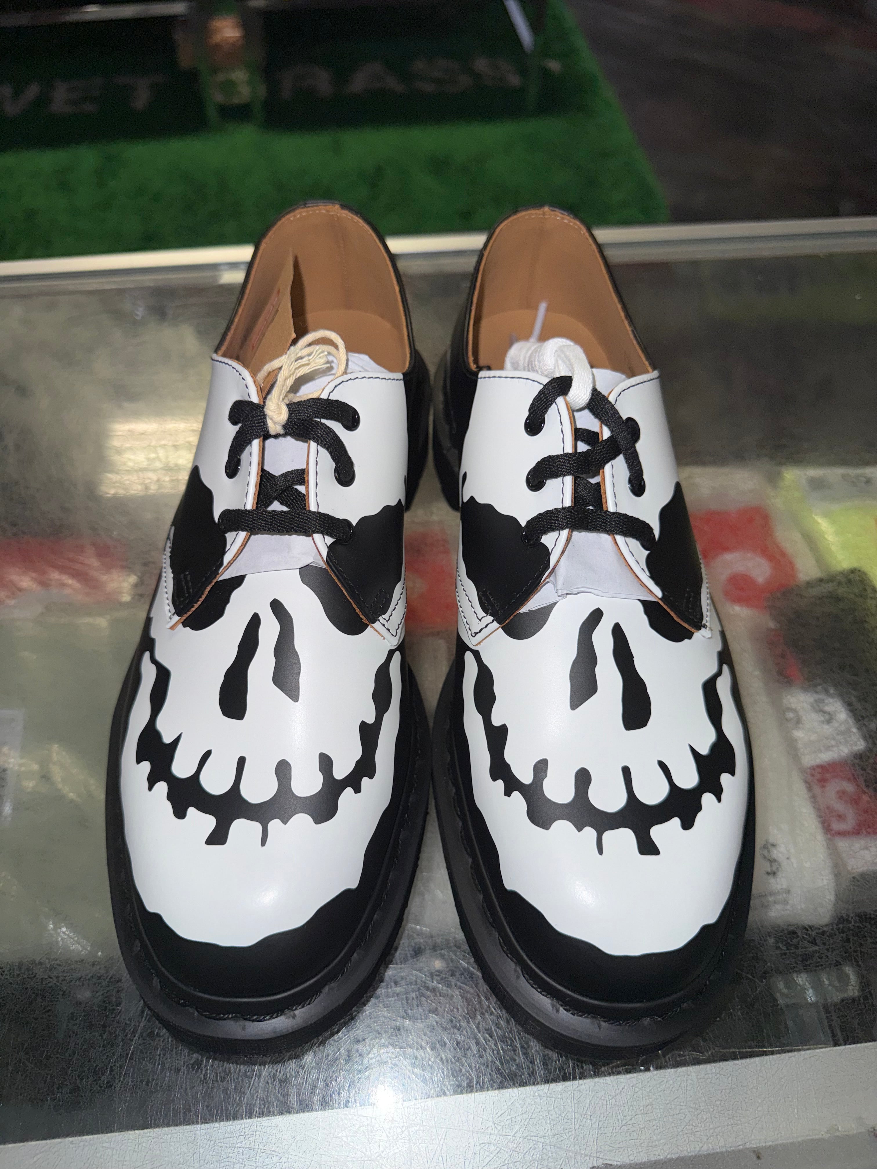 Size 8 Supreme x Dr. Martens 1461 3-Eye Shoe “Skull Black” Brand New