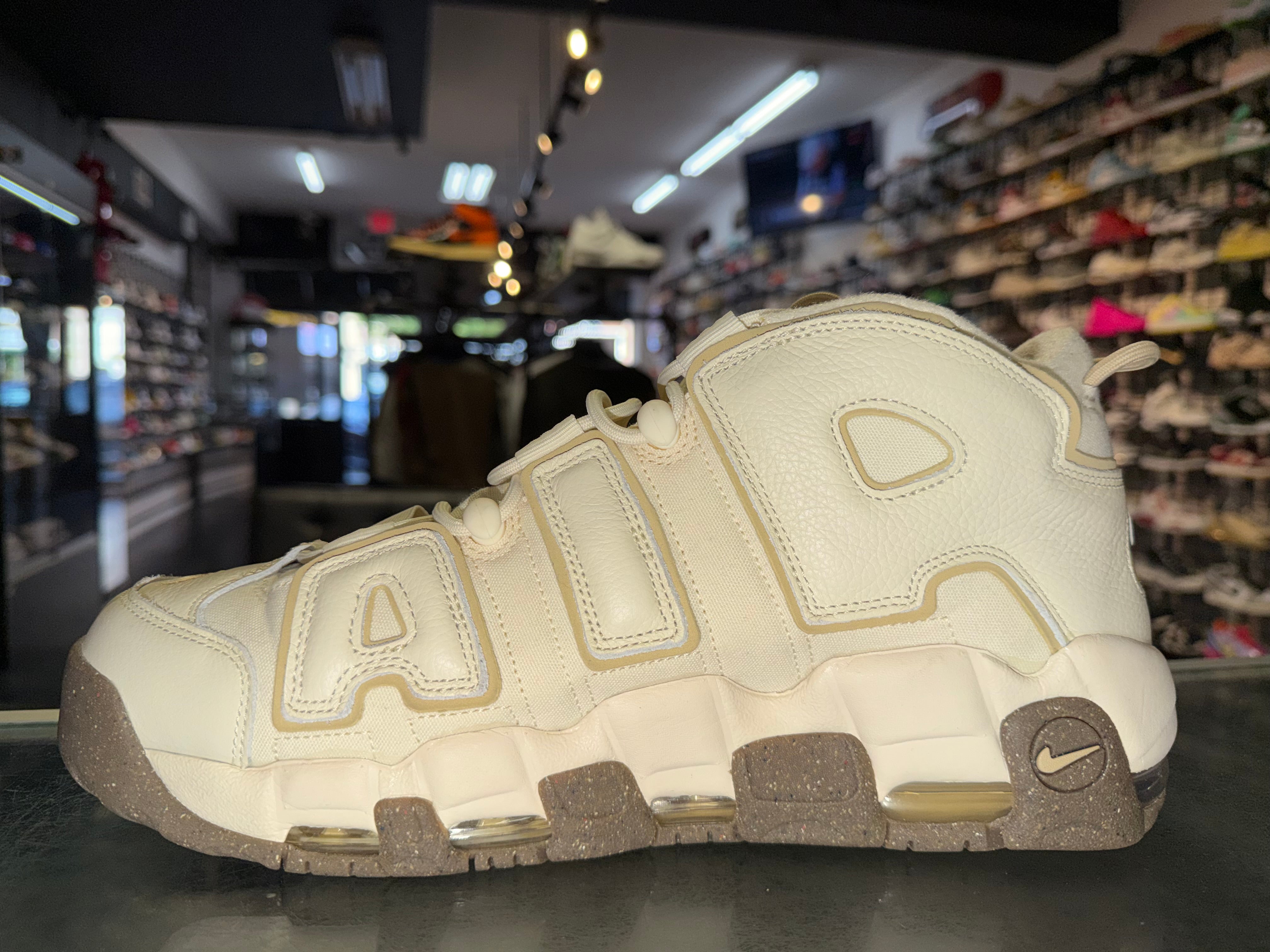 Size 13 Air More Uptempo "Coconut Milk" Worn 1x
