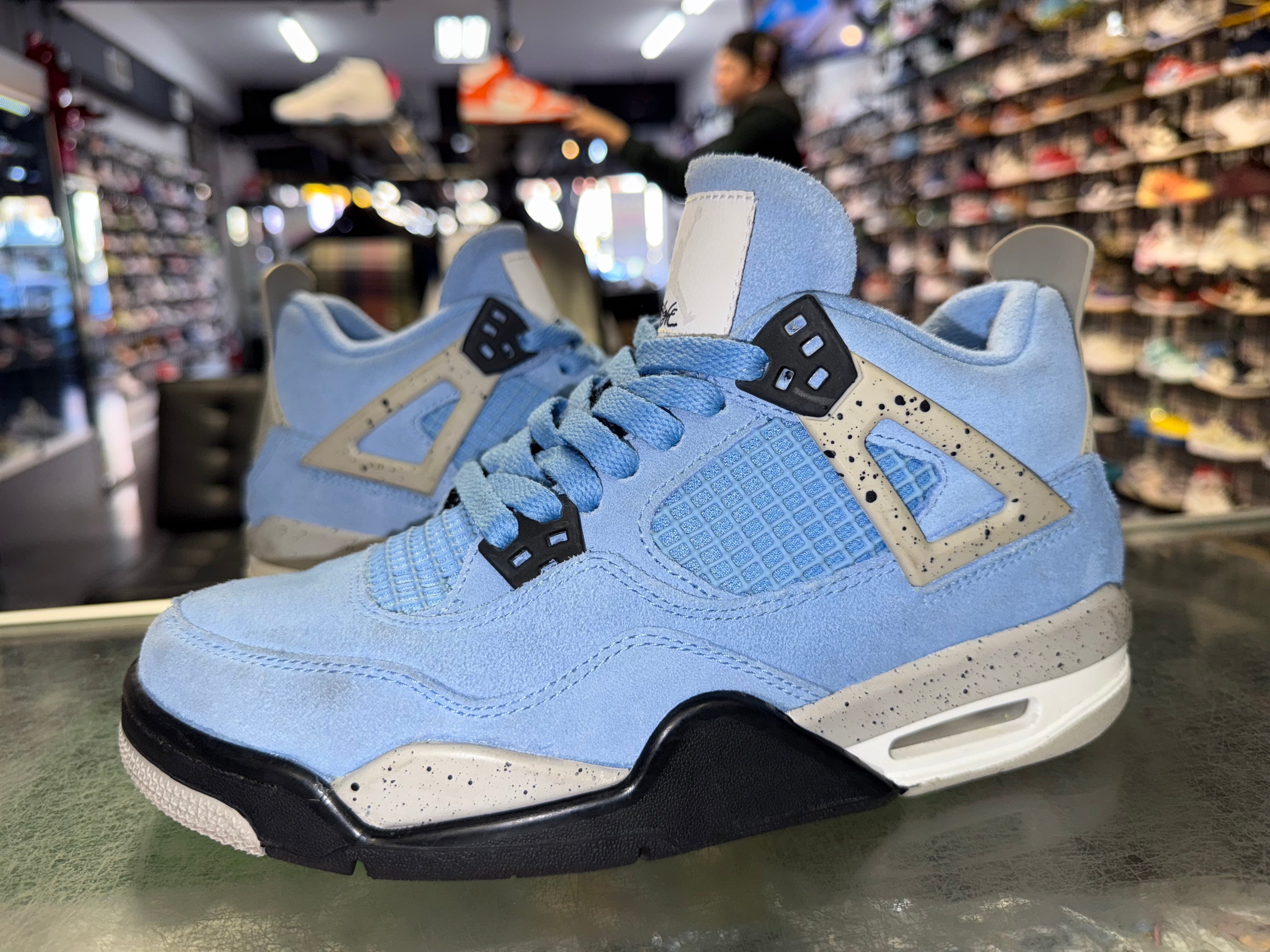 Size 6.5y Air Jordan 4 "University Blue"