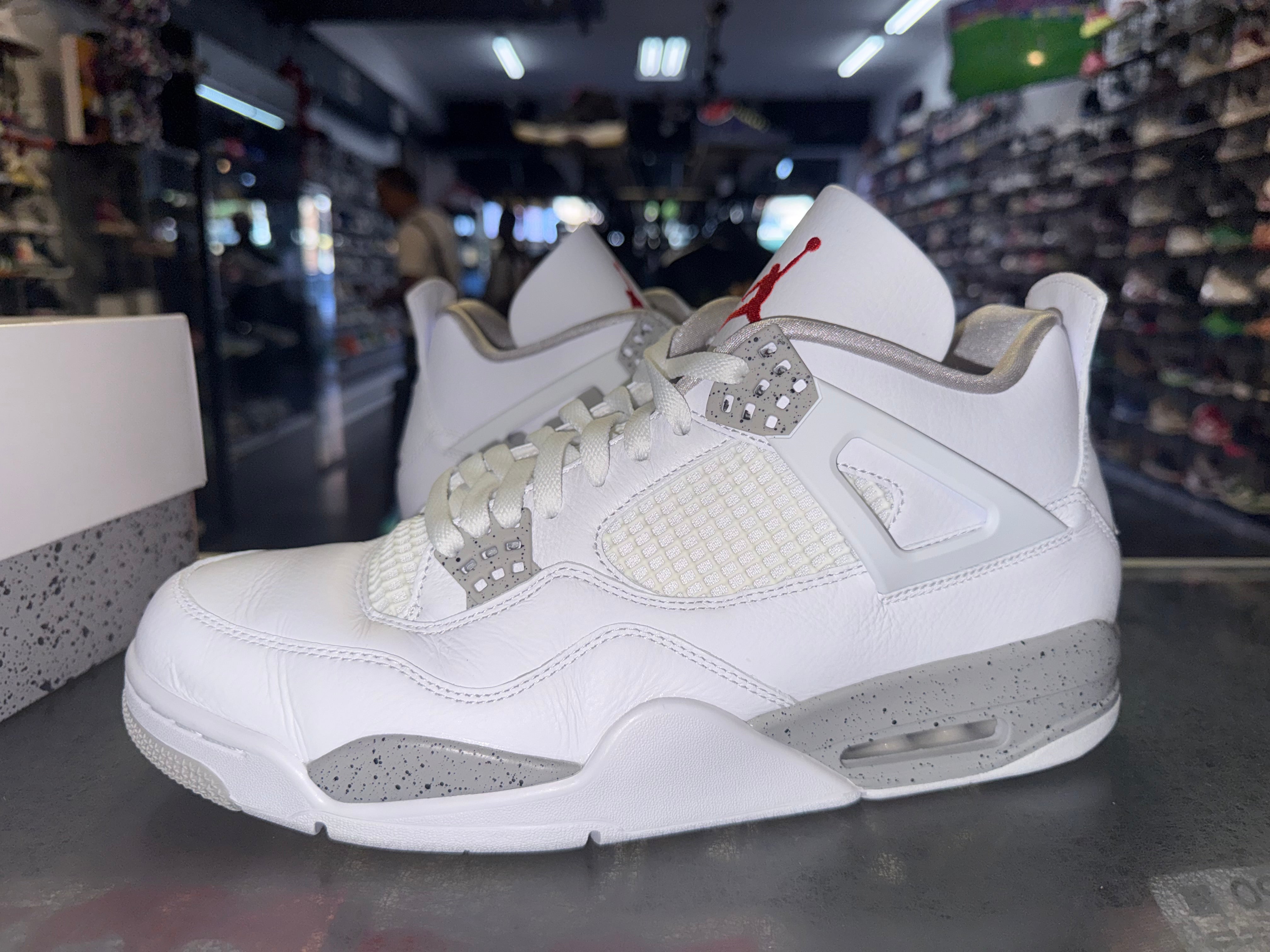 Size 12 Air Jordan 4 "White Oreo"