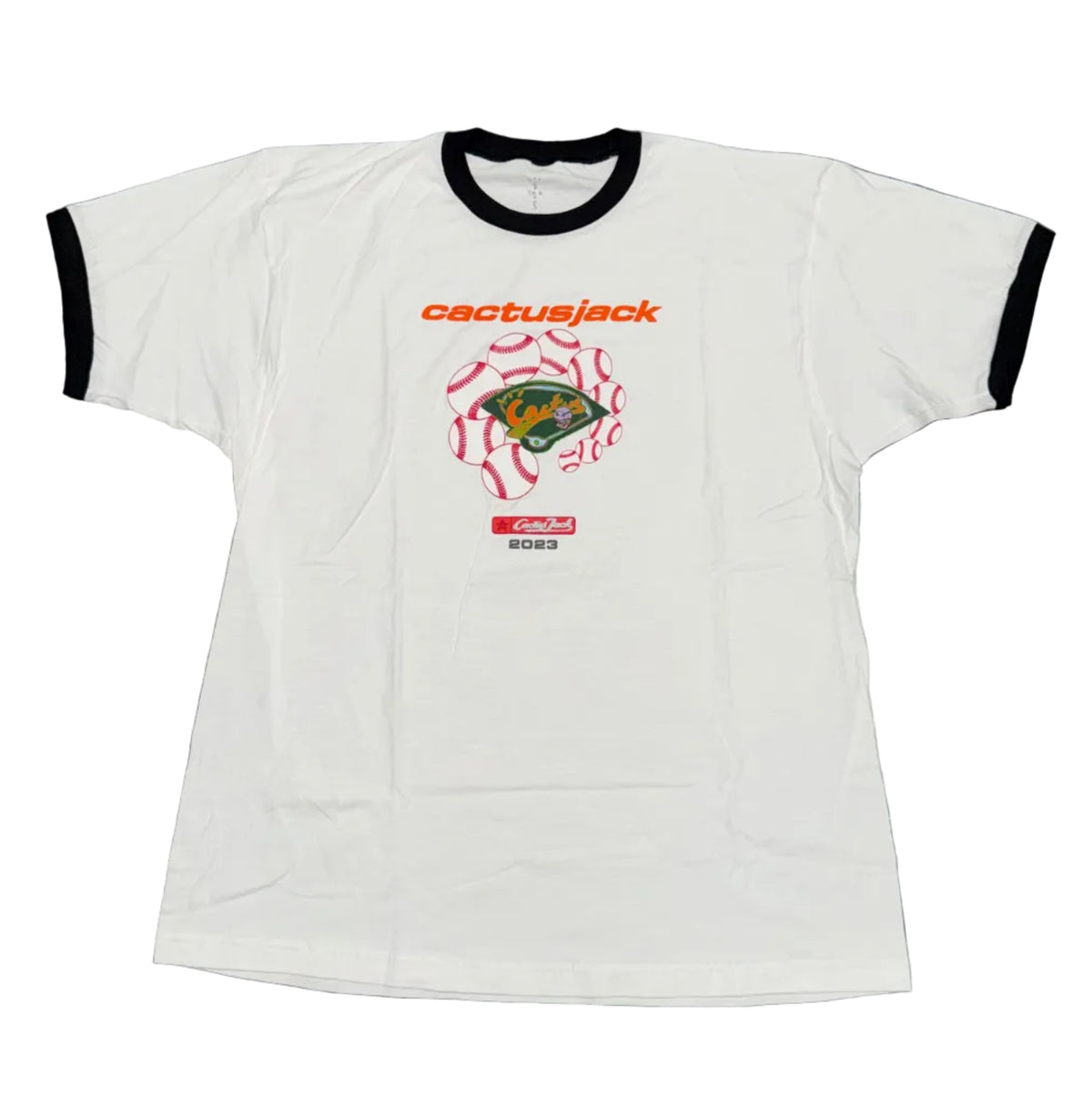 Size XL Travis Scott Cactus Jack 2023 Ringer Tee “White” Brand New
