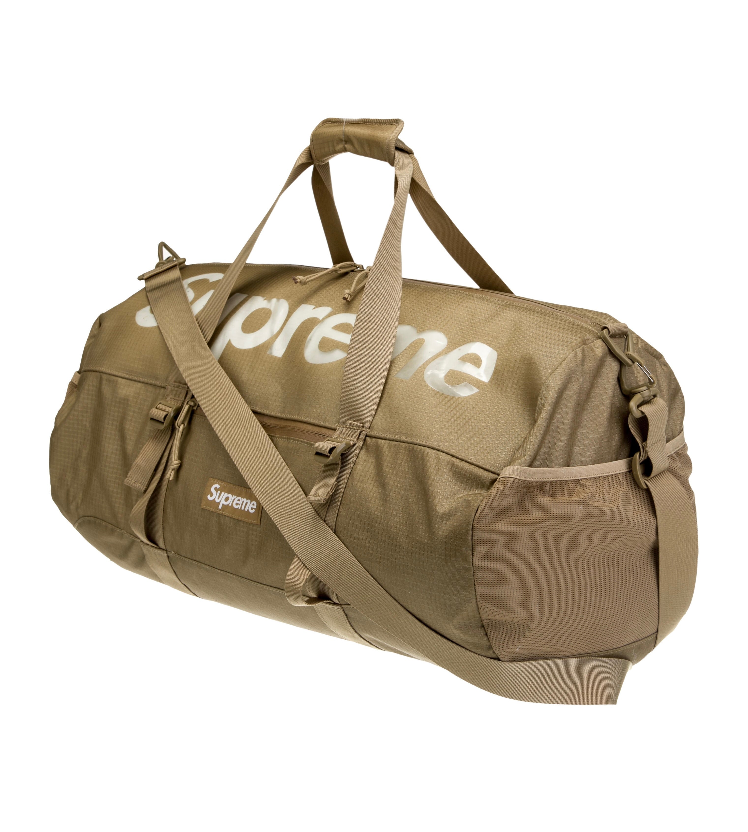 Size OS Supreme Nylon Duffle Bag “Tan”