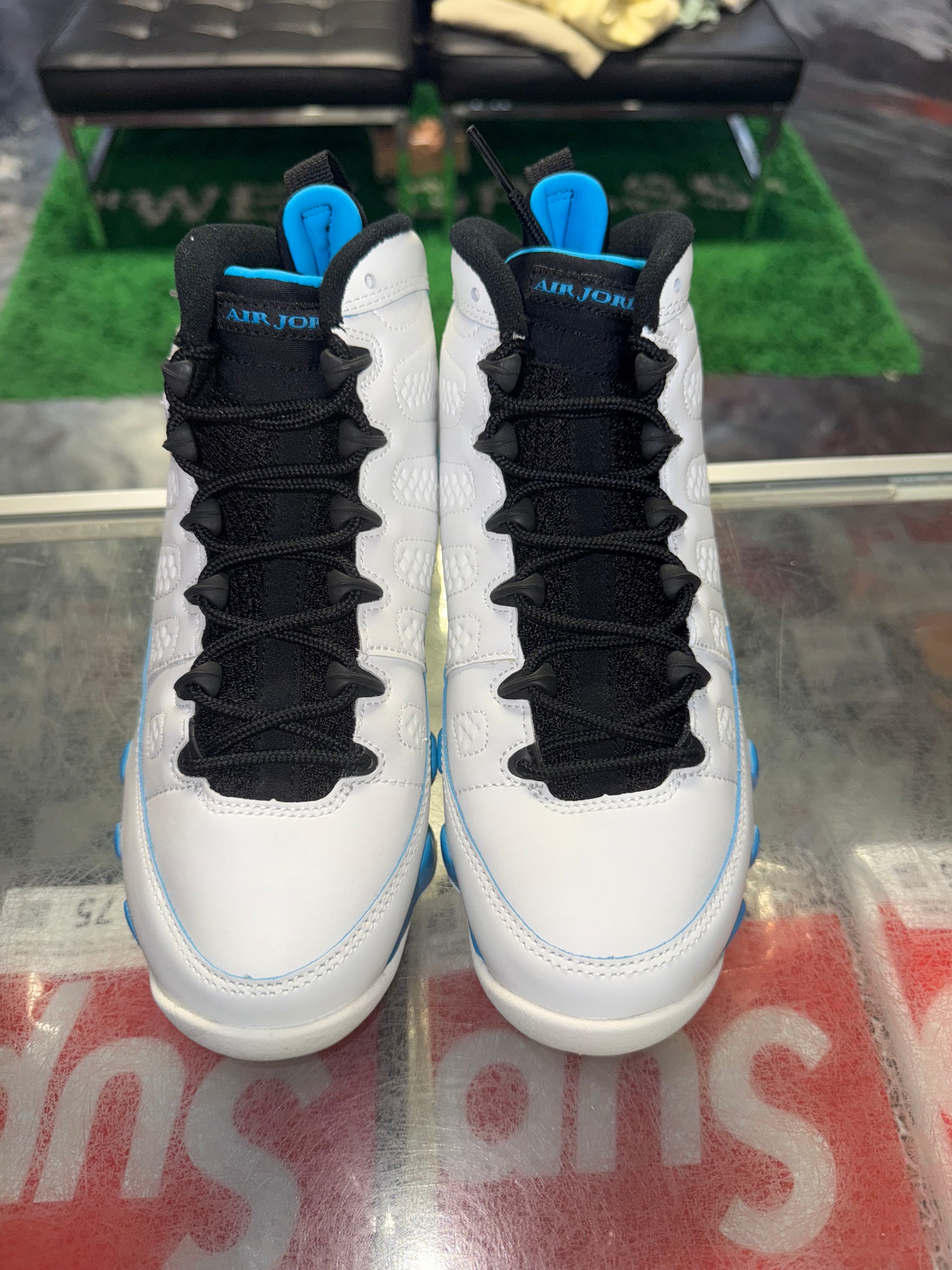Size 5y Air Jordan 9 “Powder Blue” Brand New