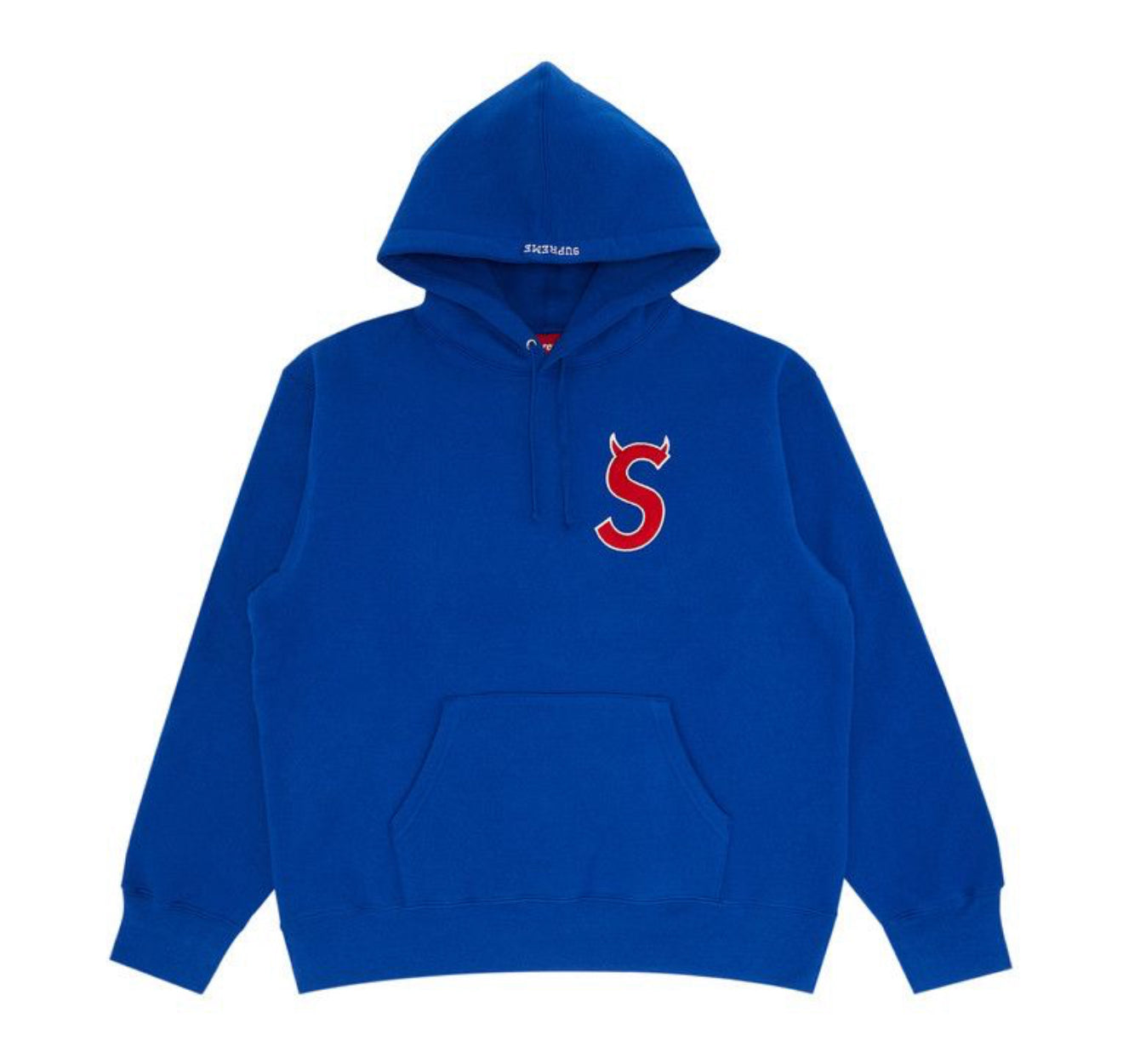 Size L Supreme Devil S Hoodie “Blue/Red”