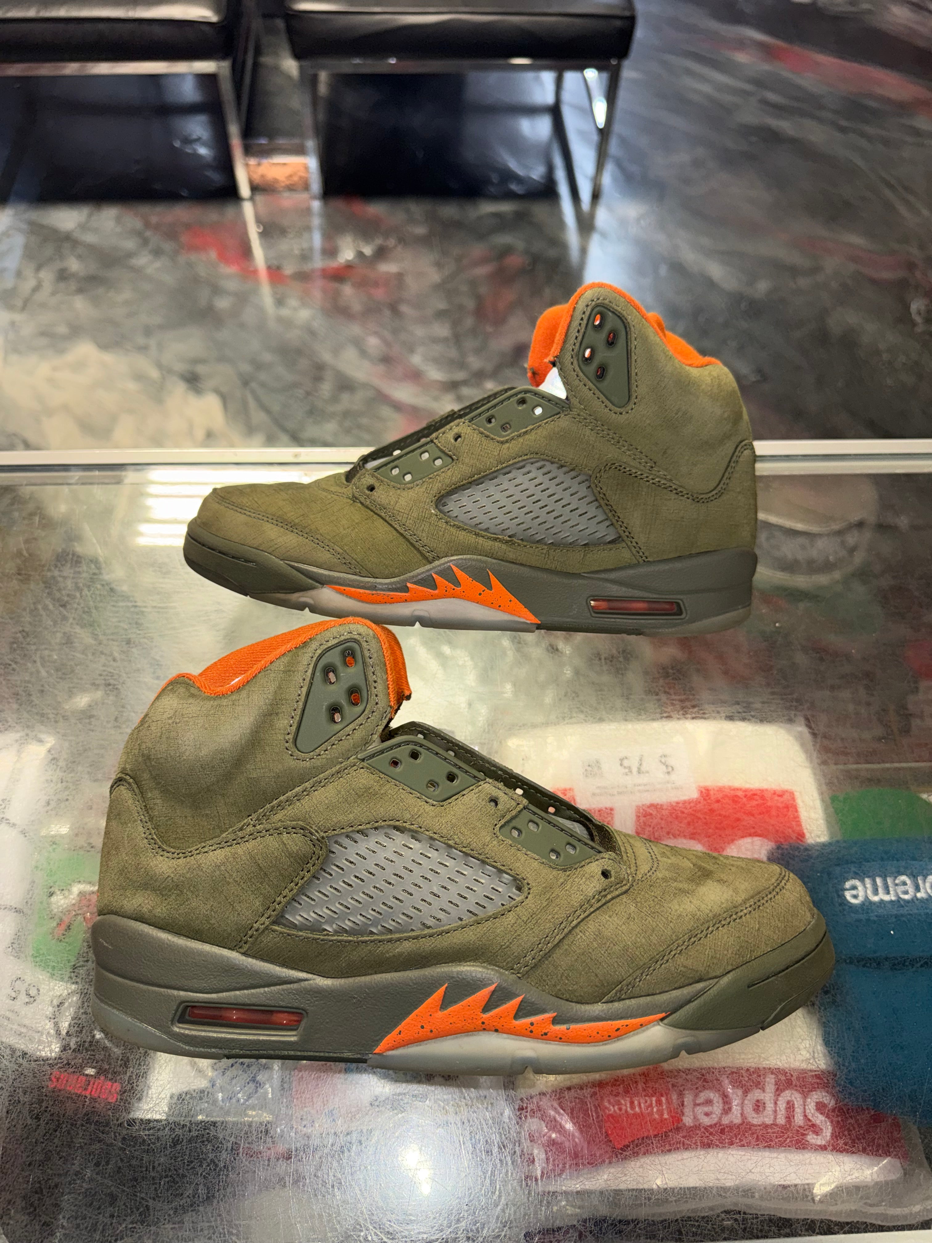 Size 8 Air Jordan 5 "Olive"