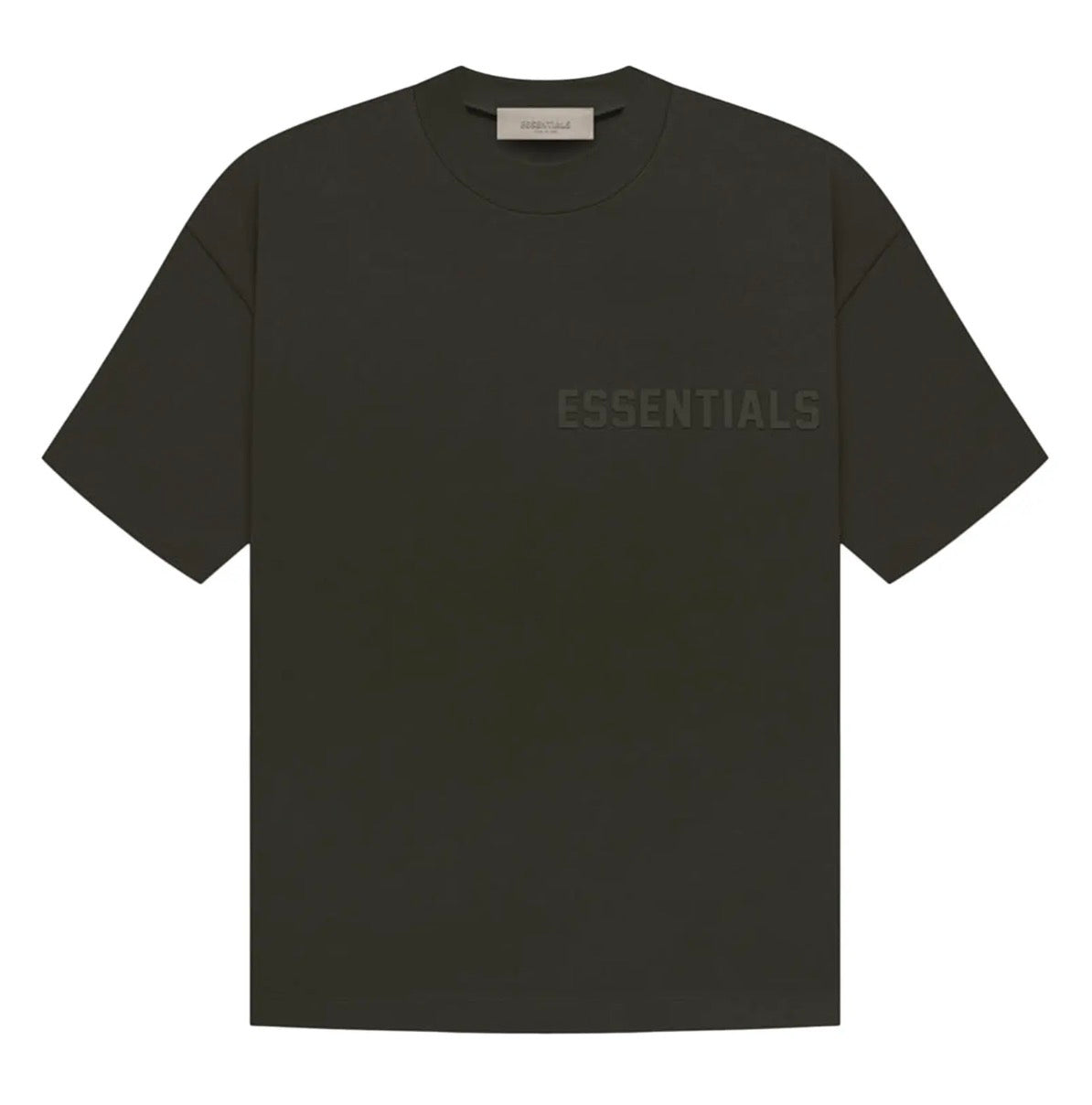 Size XXL Essentials FOG Tee “Off Black/Olive” Brand New