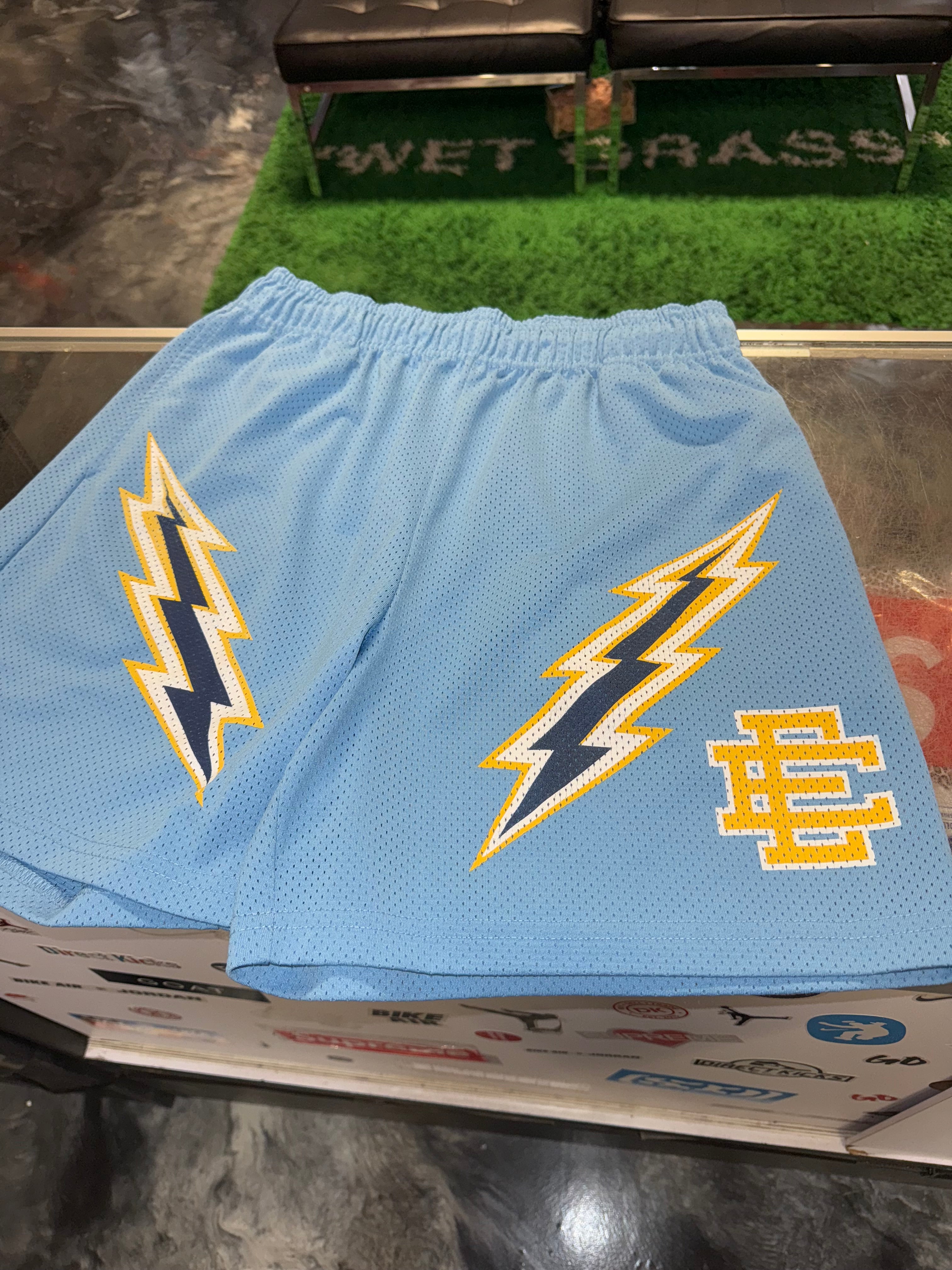 Size XL Eric Emanuel EE Shorts “Lightning Blue”