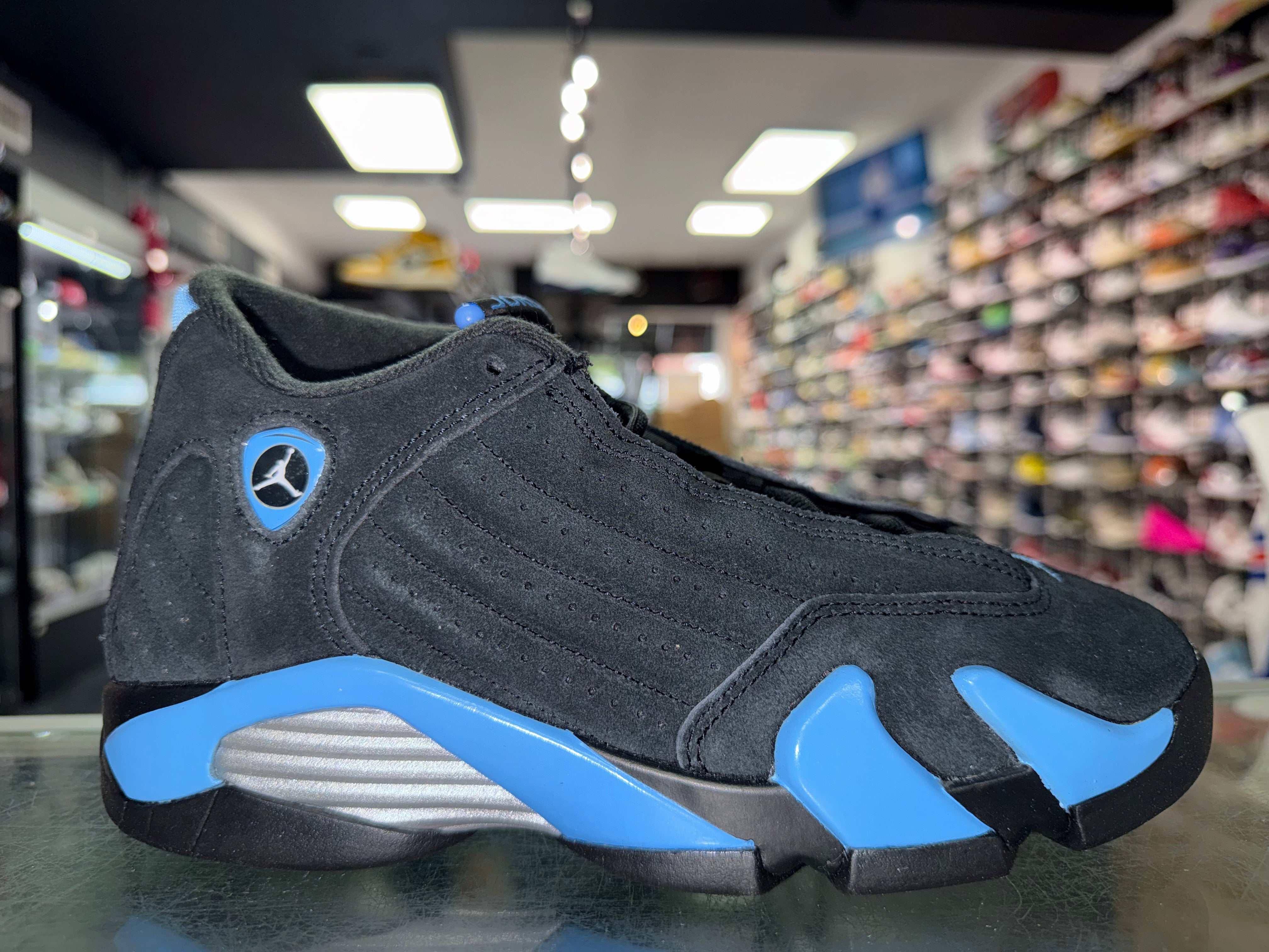 Size 4y Air Jordan 14 "Black University Blue" Brand New