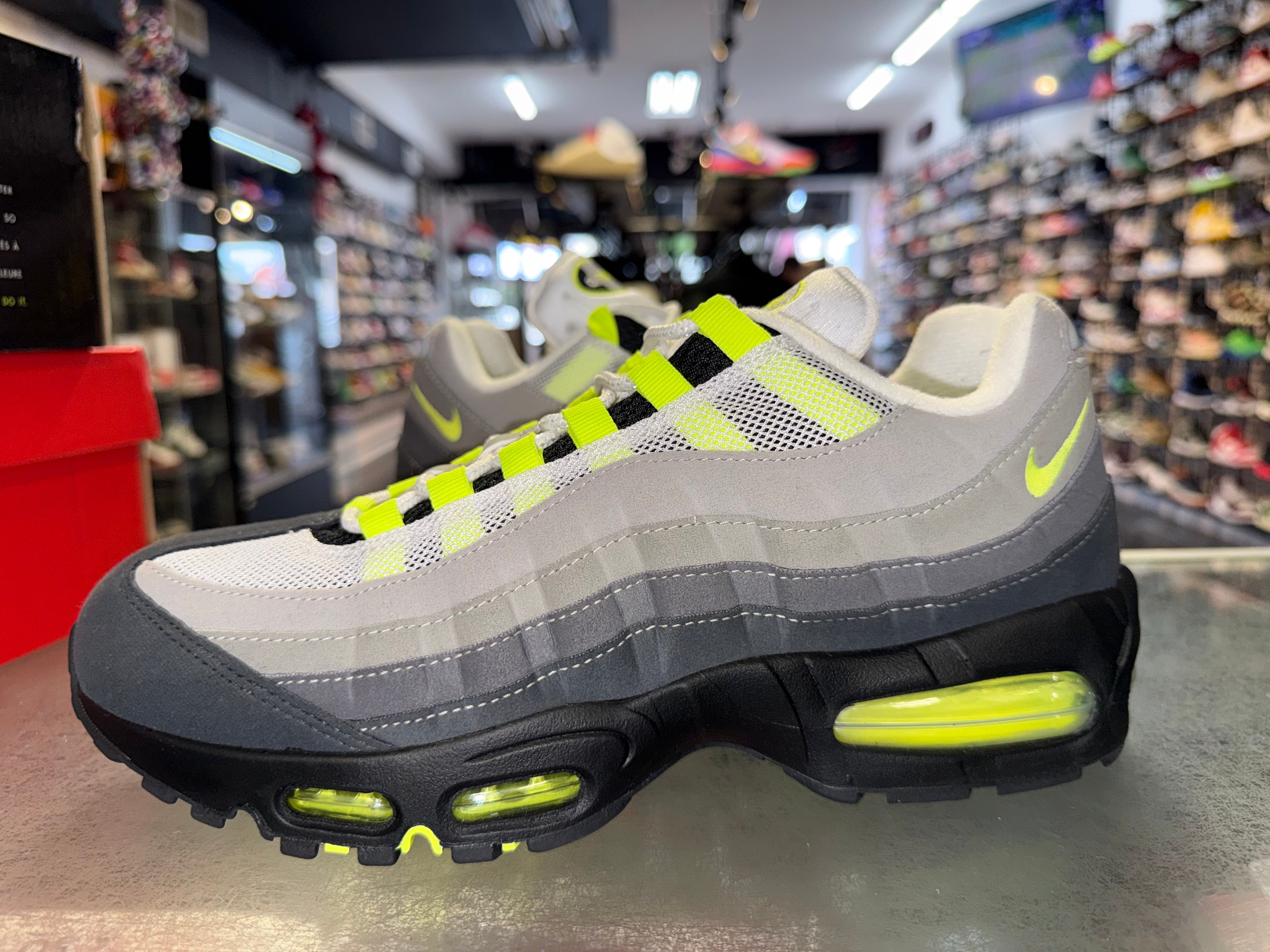 Size 9.5 Air Max 95 OG Big Bubble "Neon"
